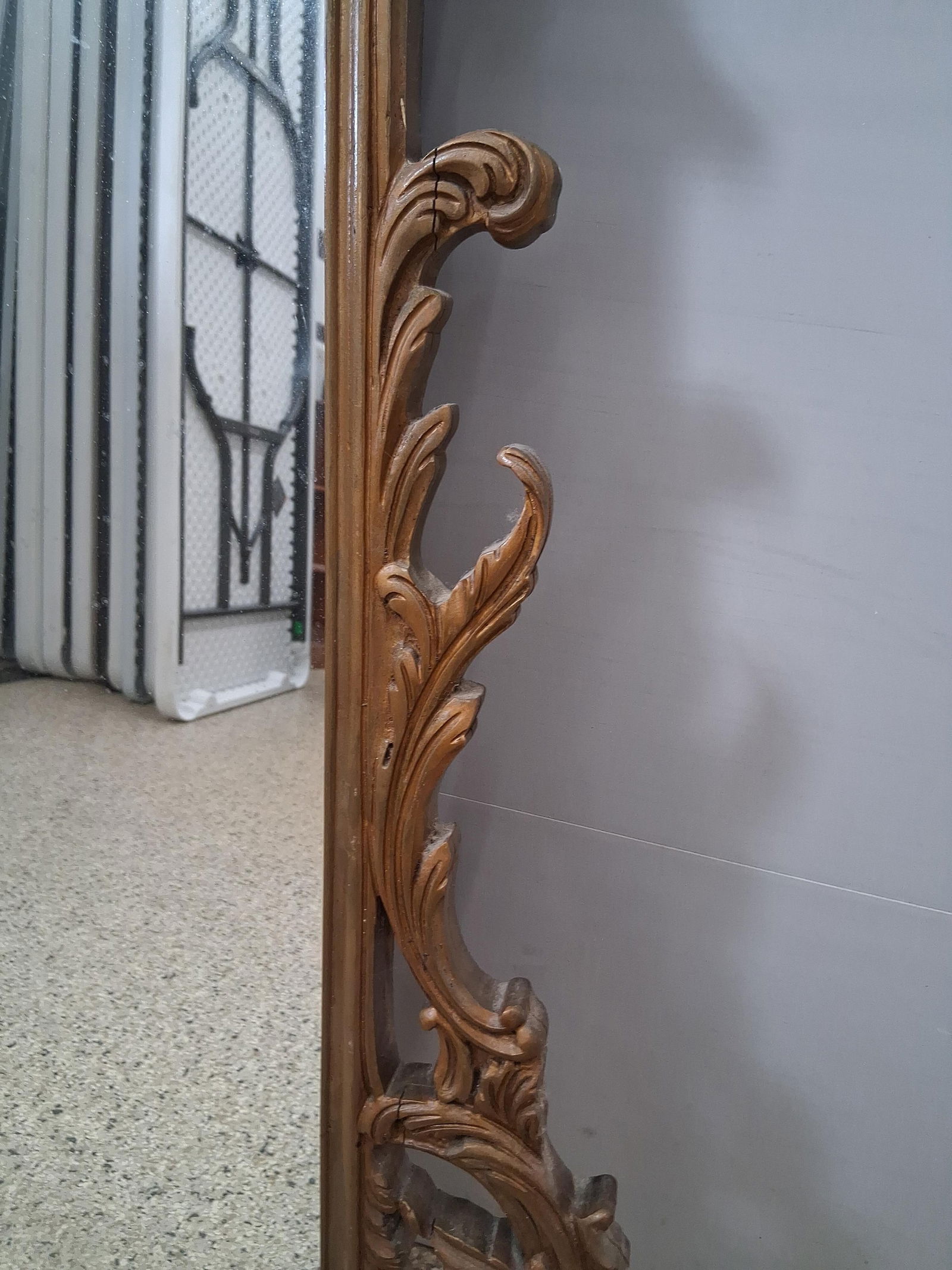 Impressive large Louis XV style wall mirror - 4