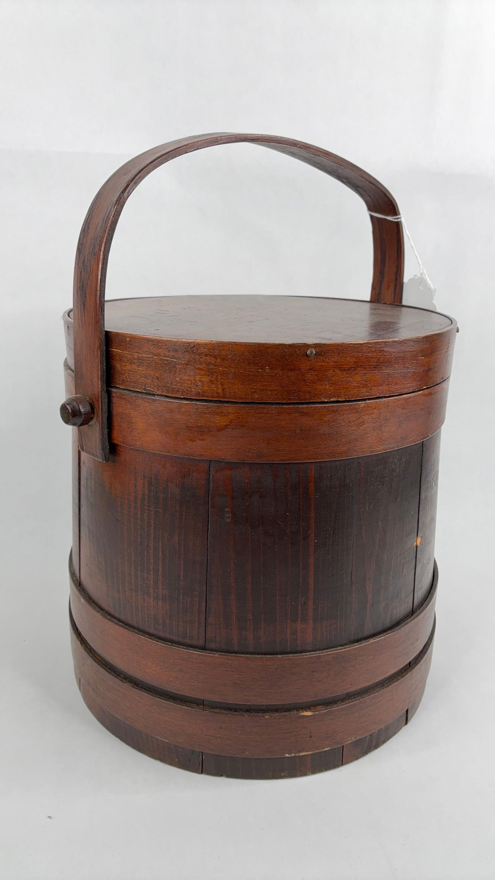 awesome 12in tall wooden firkin bucket (1 of 7)