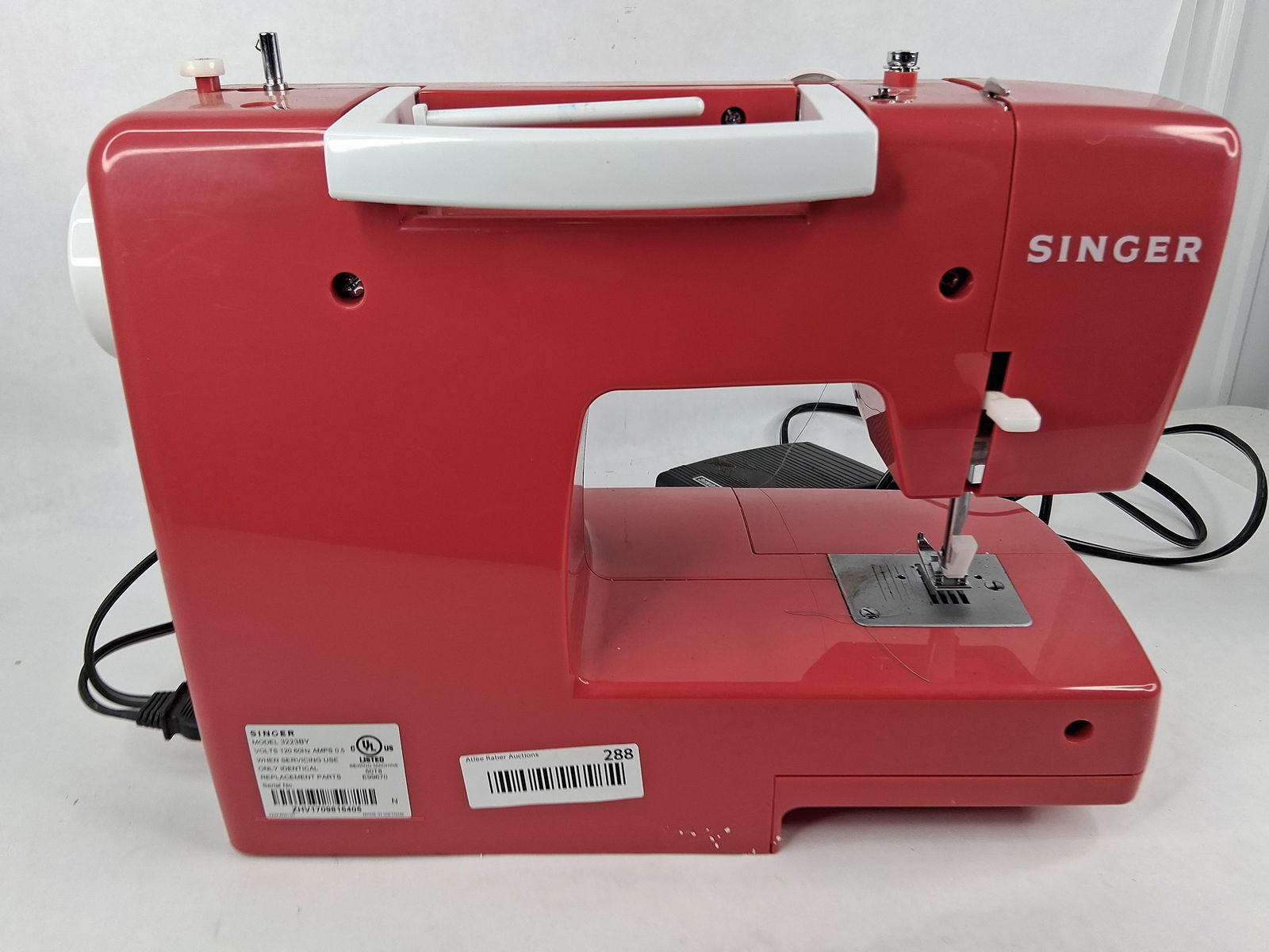 Singer Simple 3223by red sewing machine - 4
