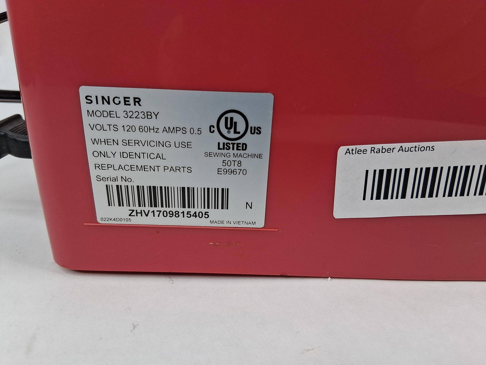 Singer Simple 3223by red sewing machine - 5