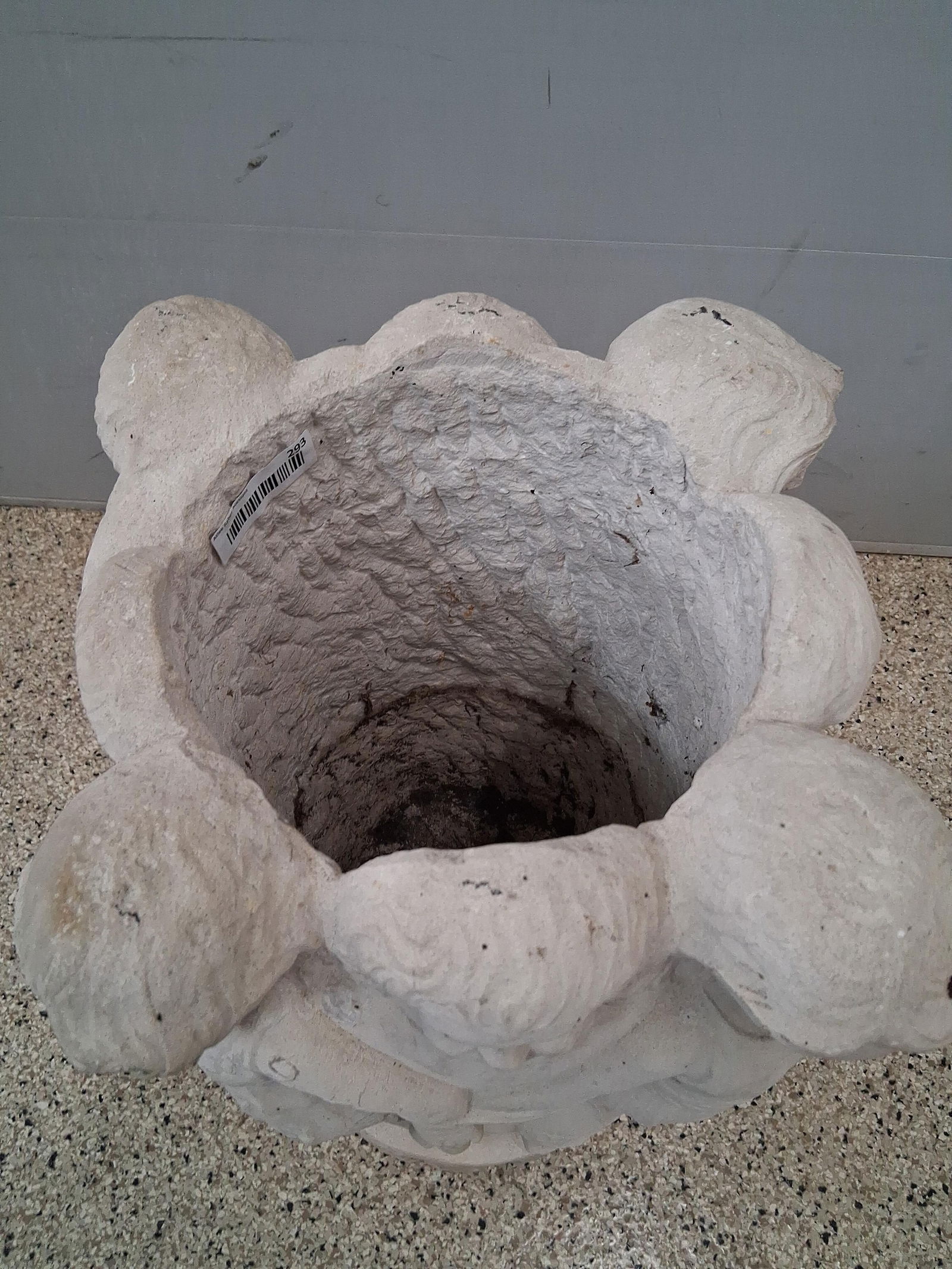 Hefty Concrete Cherub planter - 10