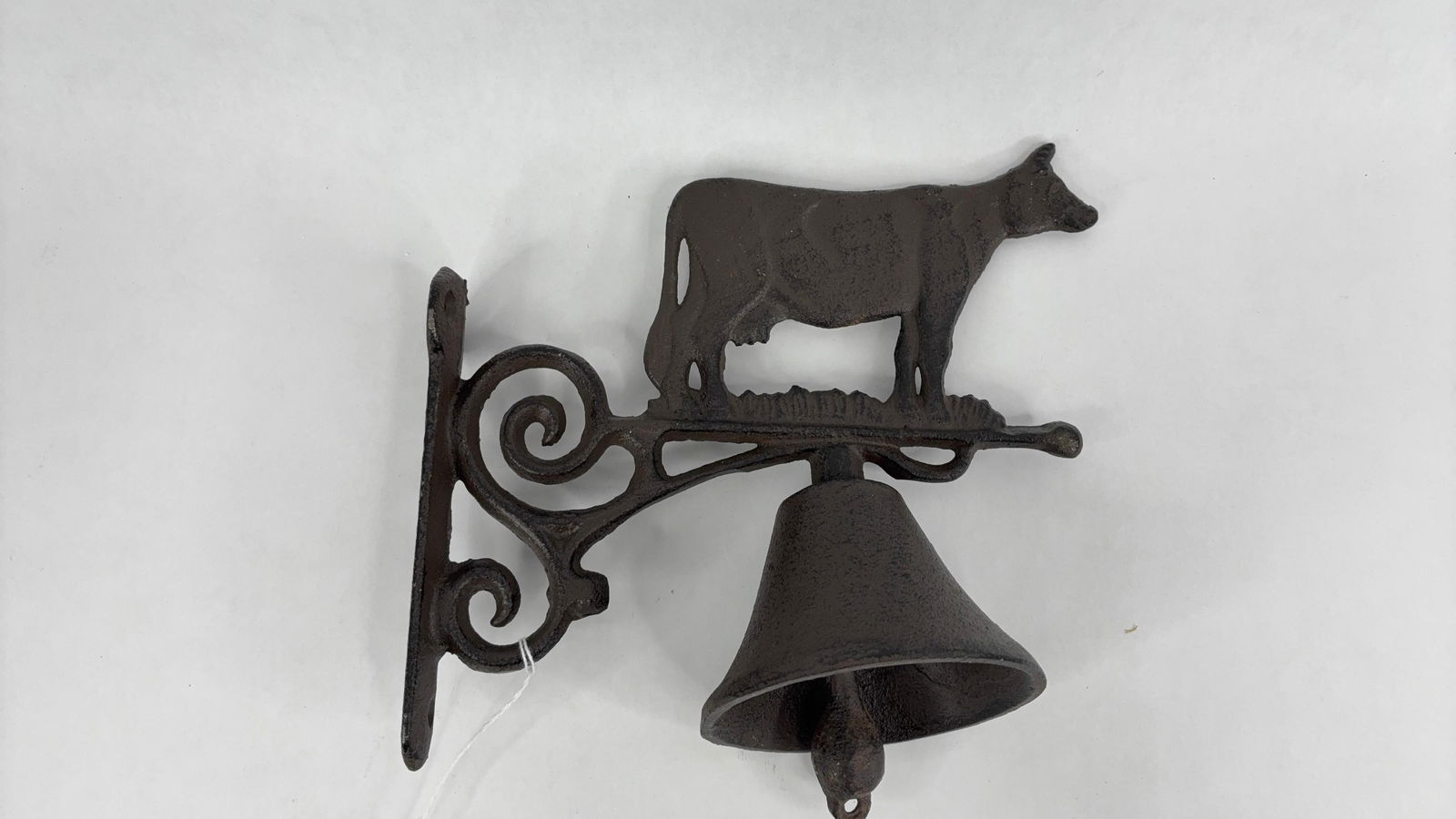 cast iron cow doorbell: in new condition