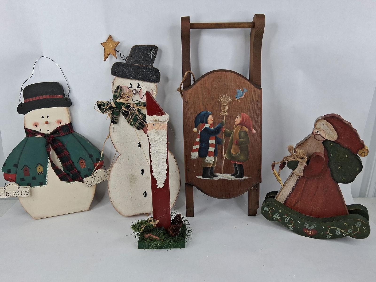 Farm house winter seasonal wooden decor (1 of 7)