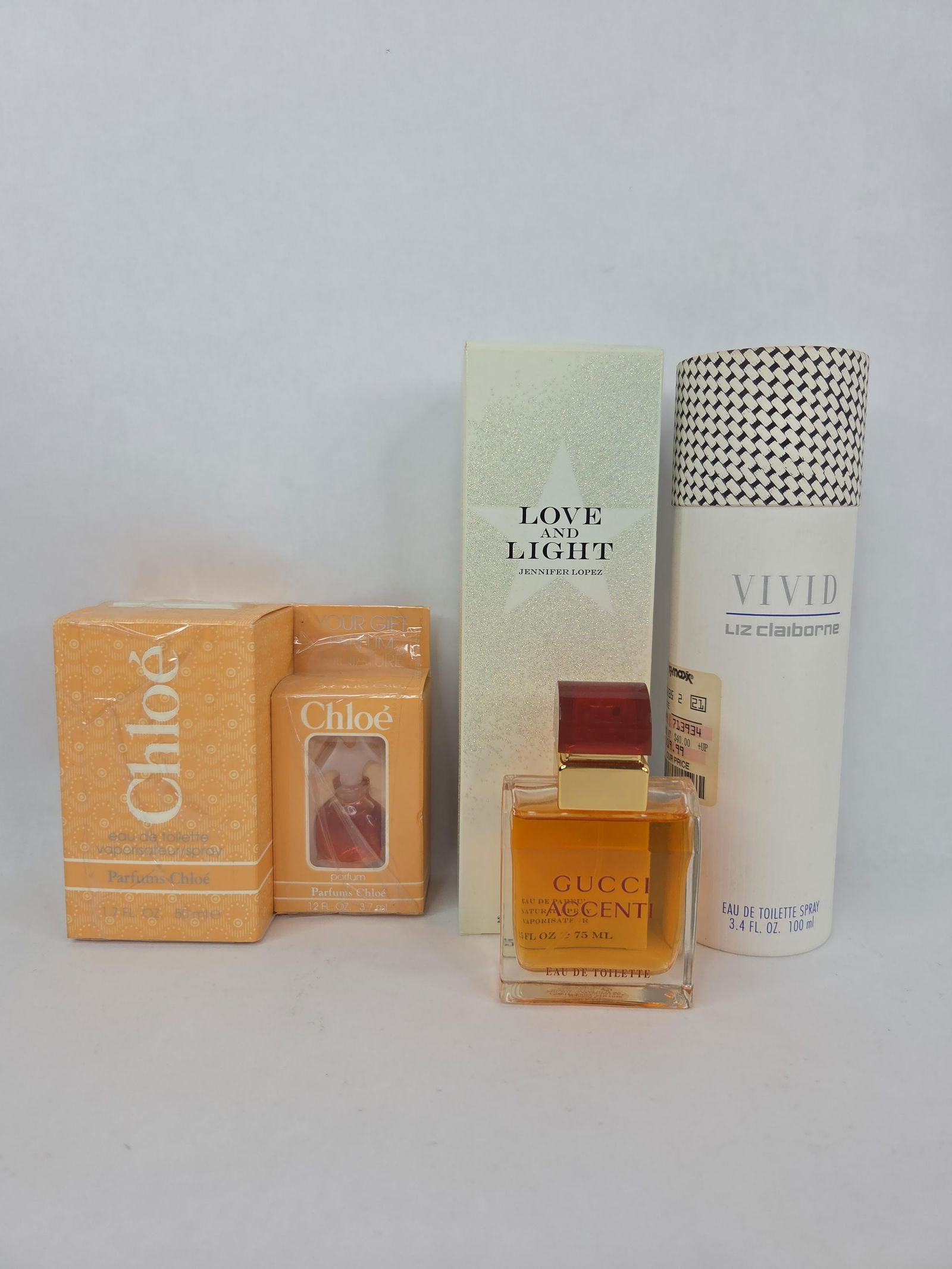 Vivid ,Love and light, Chloe and Gucci accent perfumes: .