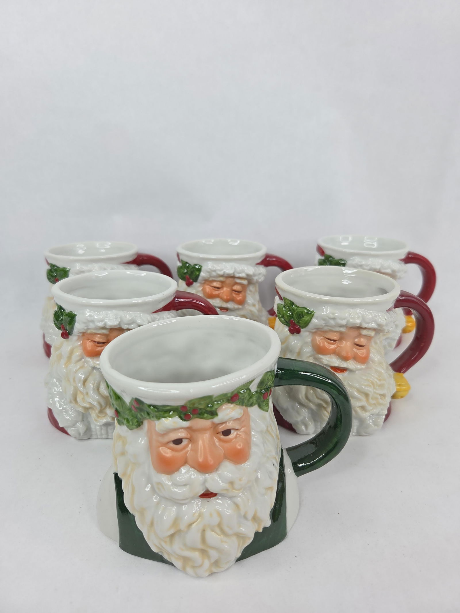 1991 Possible dreams Santa Claus mugs: lot of 6