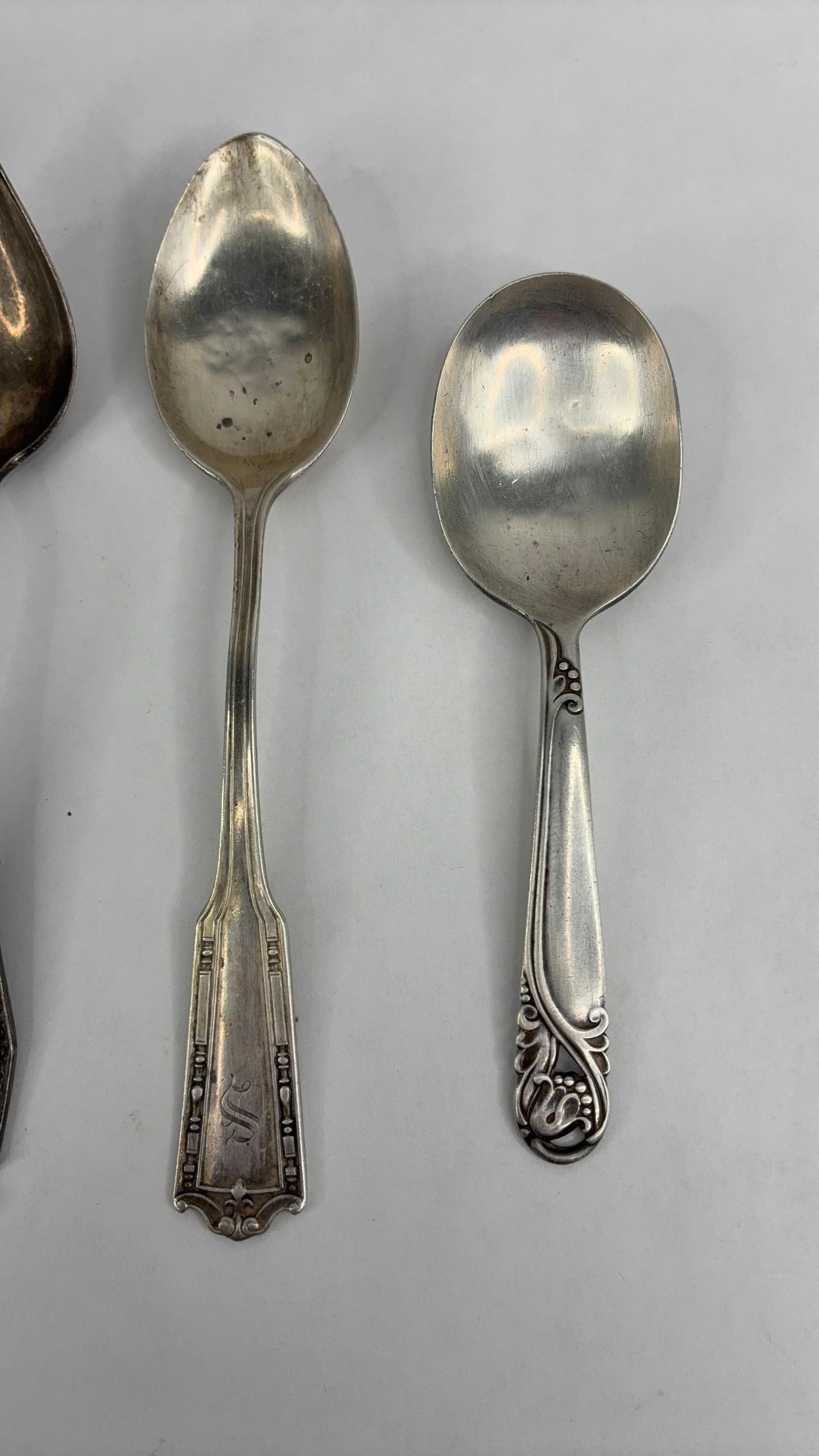 7 sterling silver spoons - 2