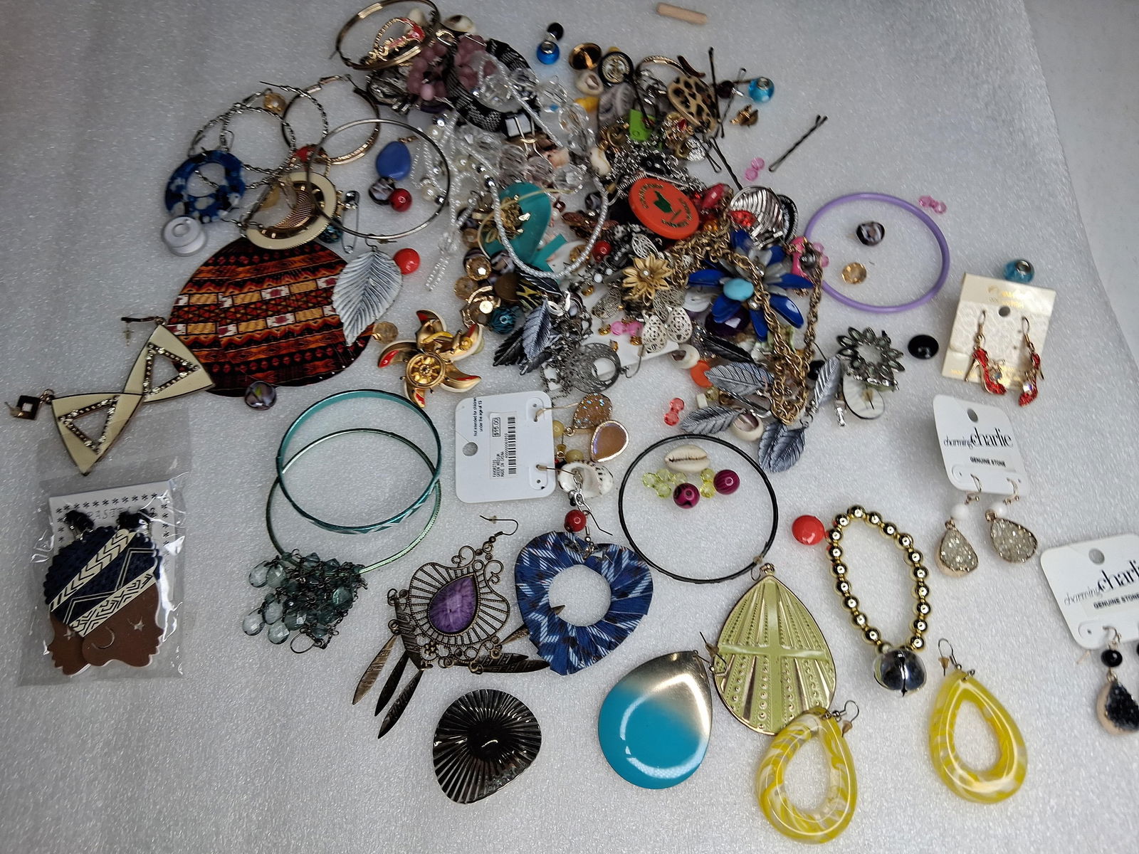 Costume jewelry ear rings and bracelets: include some very nice sets of ear rings