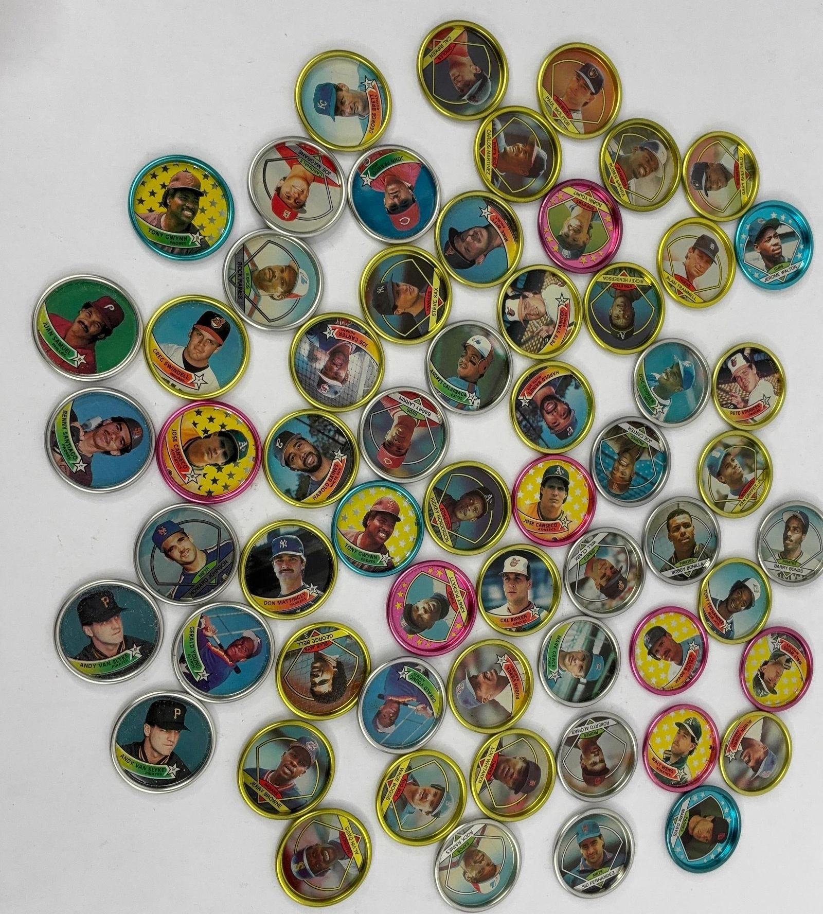 60 1990 Topps bottle cap coins (1 of 9)