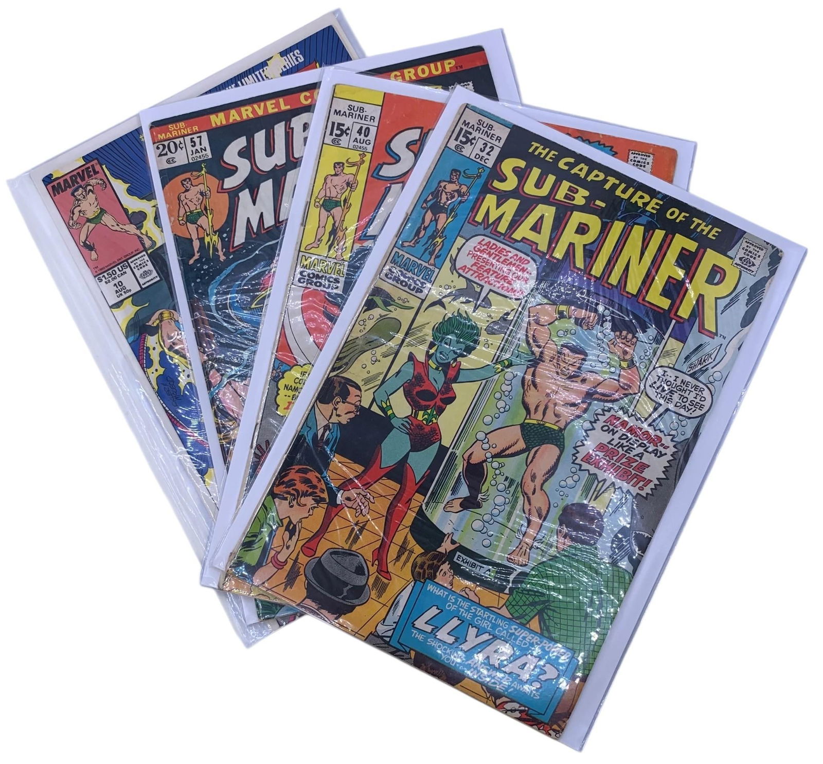 4 Vintage 15 cent to 1.50 Sub-Mariner Superhero Comic Books (1 of 4)