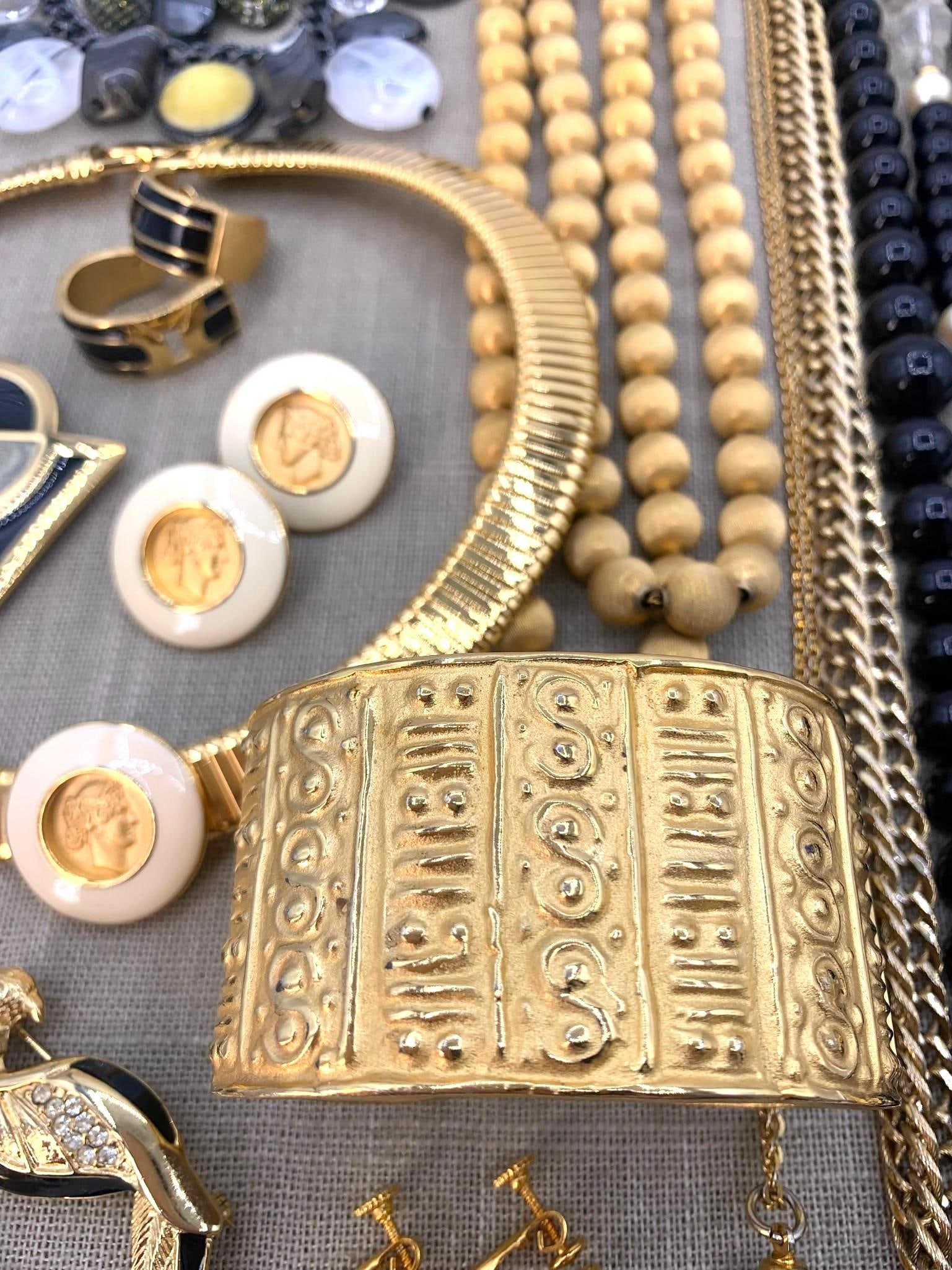 36 pc Vintage Givenchy, Trifari, Monet, Glamorous Costume Jewelry Collection (1 of 20)