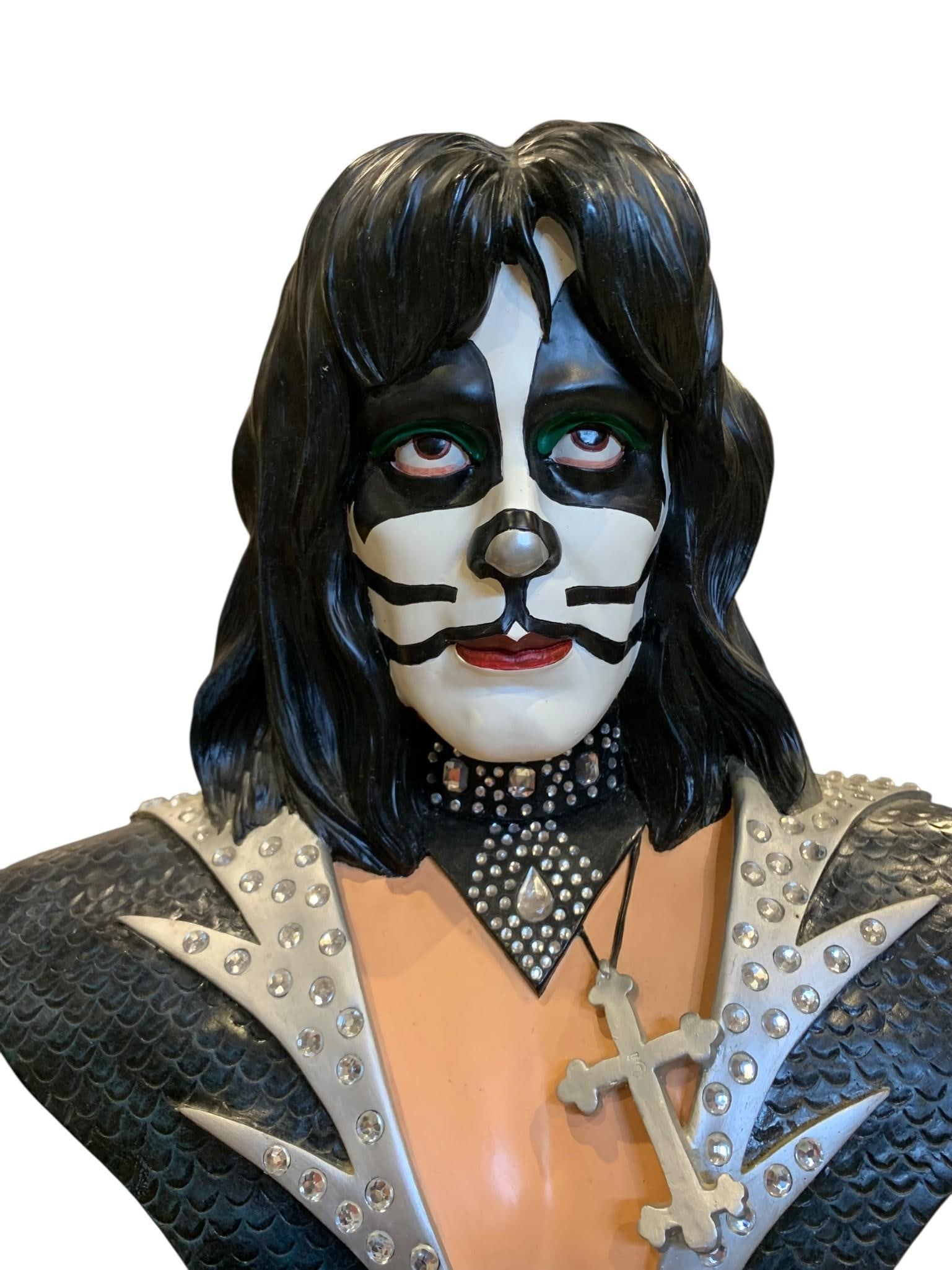 Large KISS Rock Band Peter Criss Music Icon Bust Statue with Box (1 of 16)