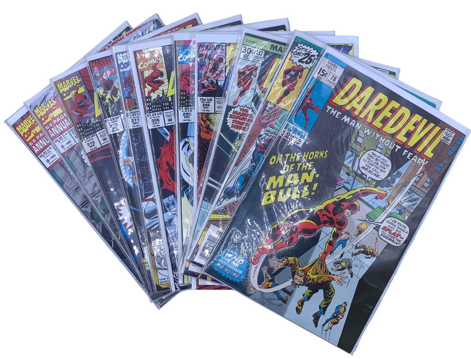 11 Vintage 15 cent to 2.95 DAREDEVIL Superhero Comic Books (1 of 8)