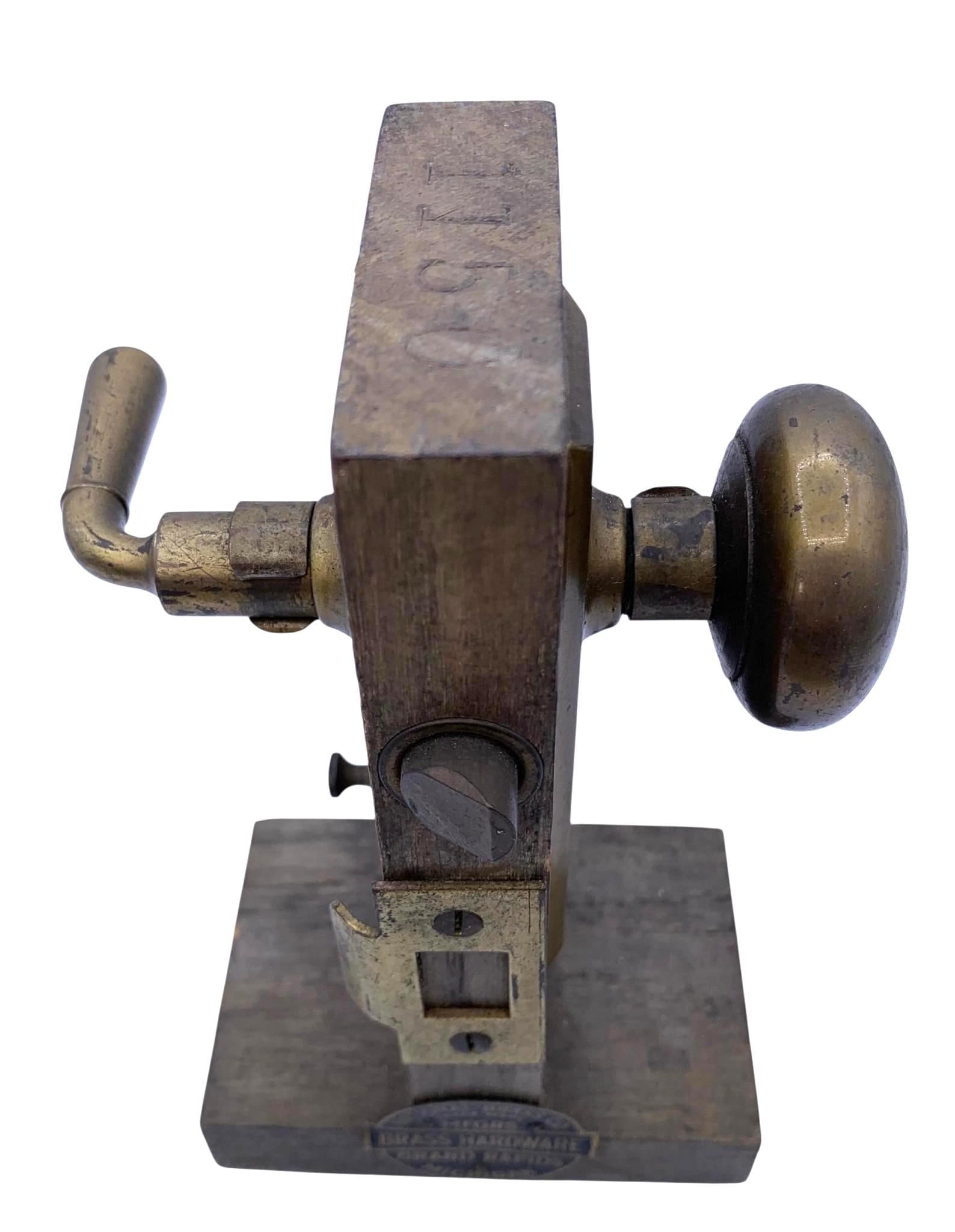 Antique National Brass Co. Hardware Working Door Knob Locking Mechanism Salesman Sample (1 of 7)