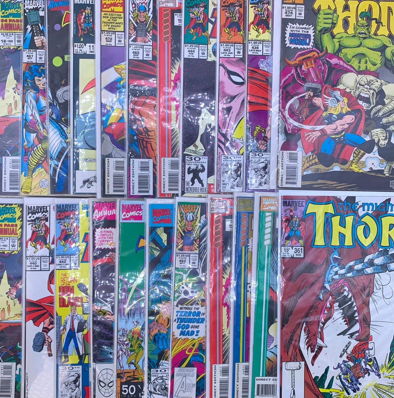 23 Vintage 65 cent to 2.95 THOR Super Hero Comic Books (1 of 9)