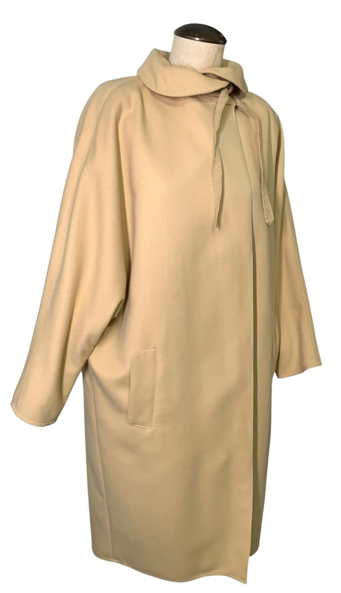 Fine Vintage Toffee Wool Ladies Watteau Back Cocoon Motoring Coat (1 of 17)