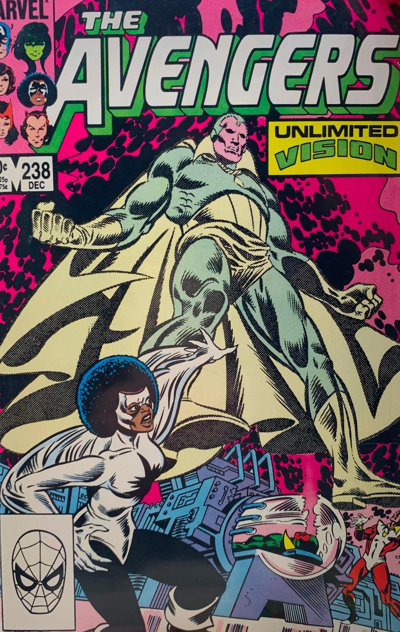 24 Vintage 60 cent to 2.95 Marvel Comics AVENGERS Comic Books: Each in a comic sleeve with paperboard back, nice clean condition.