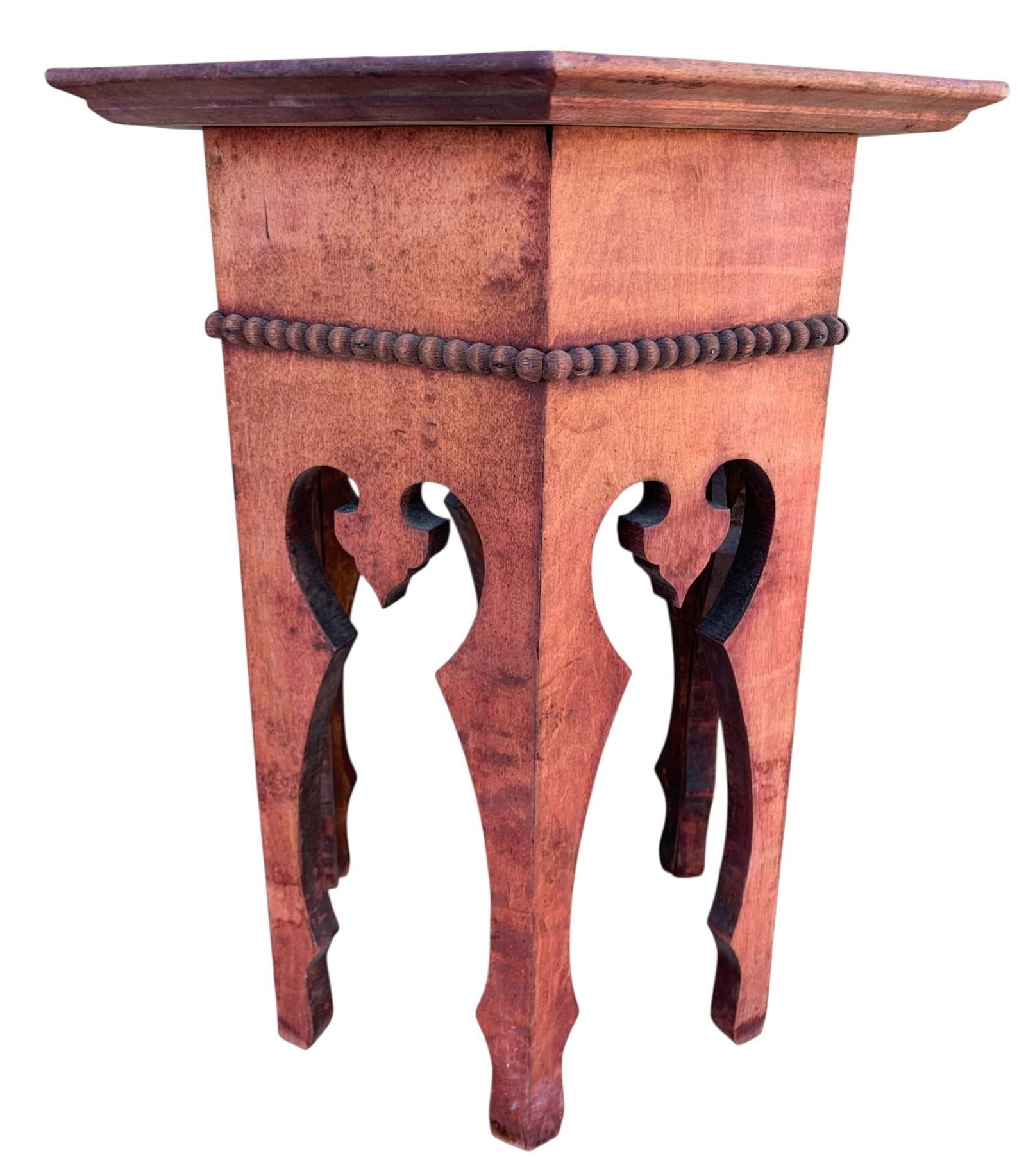 Antique Arts Crafts Moorish Hexagonal Side Table (1 of 8)