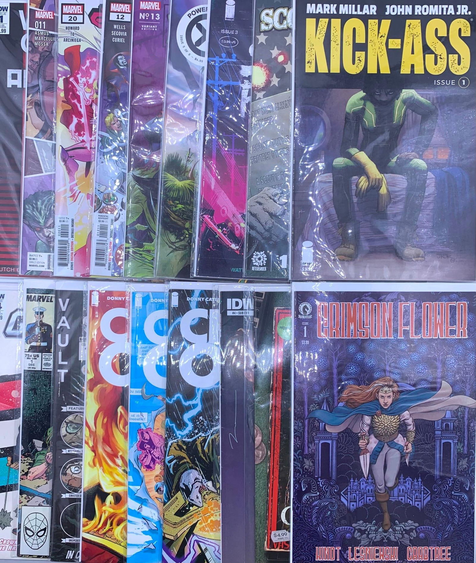 18 MARVEL, Dark Horse, IDW, Image Superhero, Military, Horror, Sci Fi Comic Books (1 of 8)