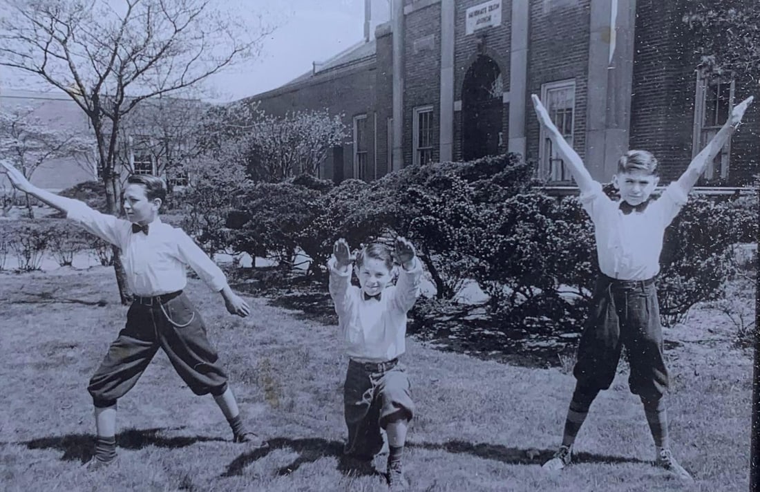 49 pc Antique School Physical Education, Sports, Fitness Photography, Glass Magic Lantern Slides: Black and White, 4" x 3 1/4" glass slides, 10" x 5" x 4 3/4" old dovetailed corner wood case, early photographs and drawings, portions of the leather handle remains with oxidation to the metal hardwar