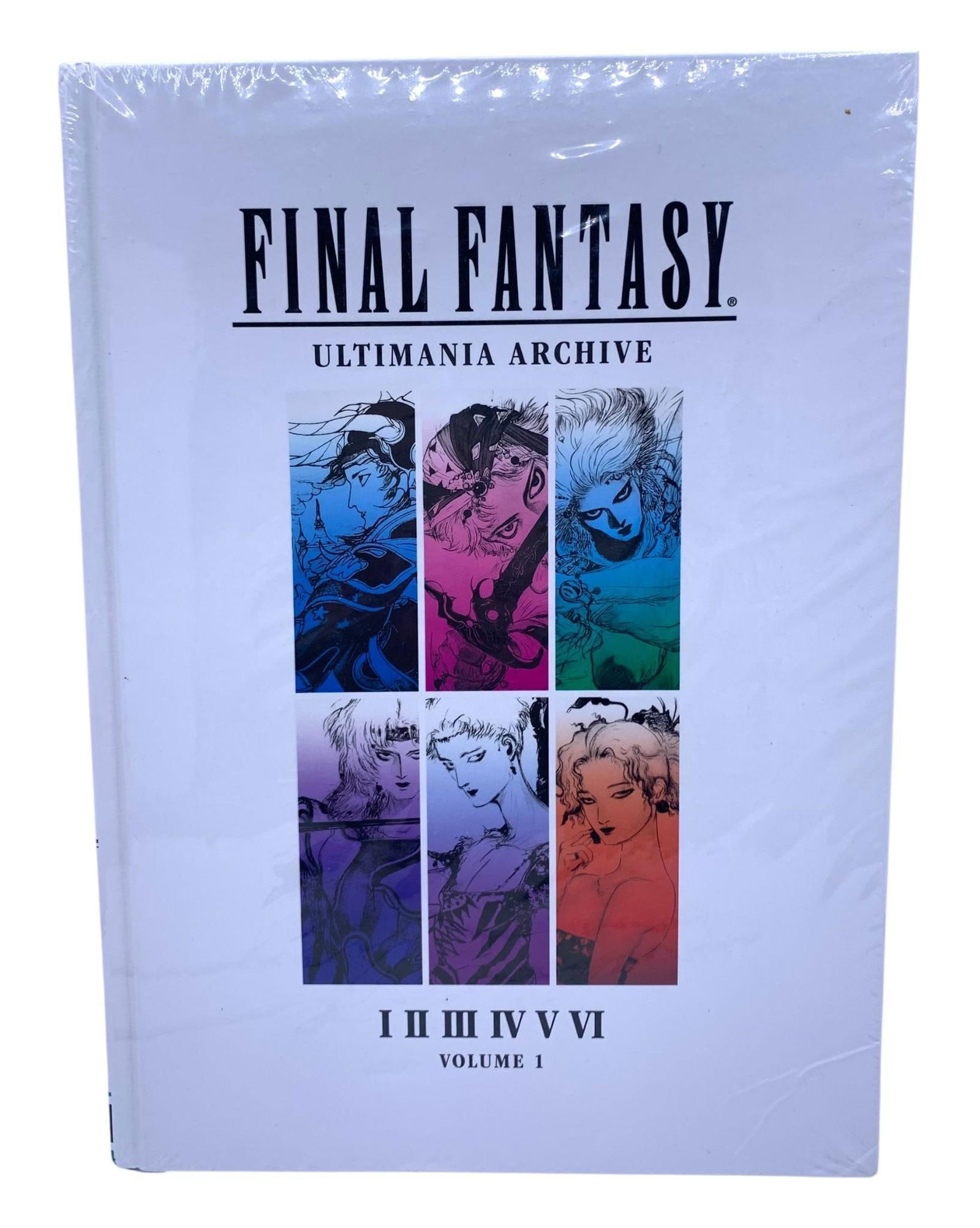 Large UNOPENED Final Fantasy Ultimania Archive Vol 1 Dark Horse Book: Unopened, 12 1/4" x 8 7/8" x 1 1/4", wrinkling to the lower right corner of the front cover, plastic remains intact.