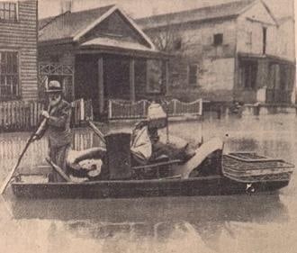 1930s Ohio River War Dept. Flood Wall Photographs, Building Docs, Flood Newspaper Clippings Lot (1 of 20)