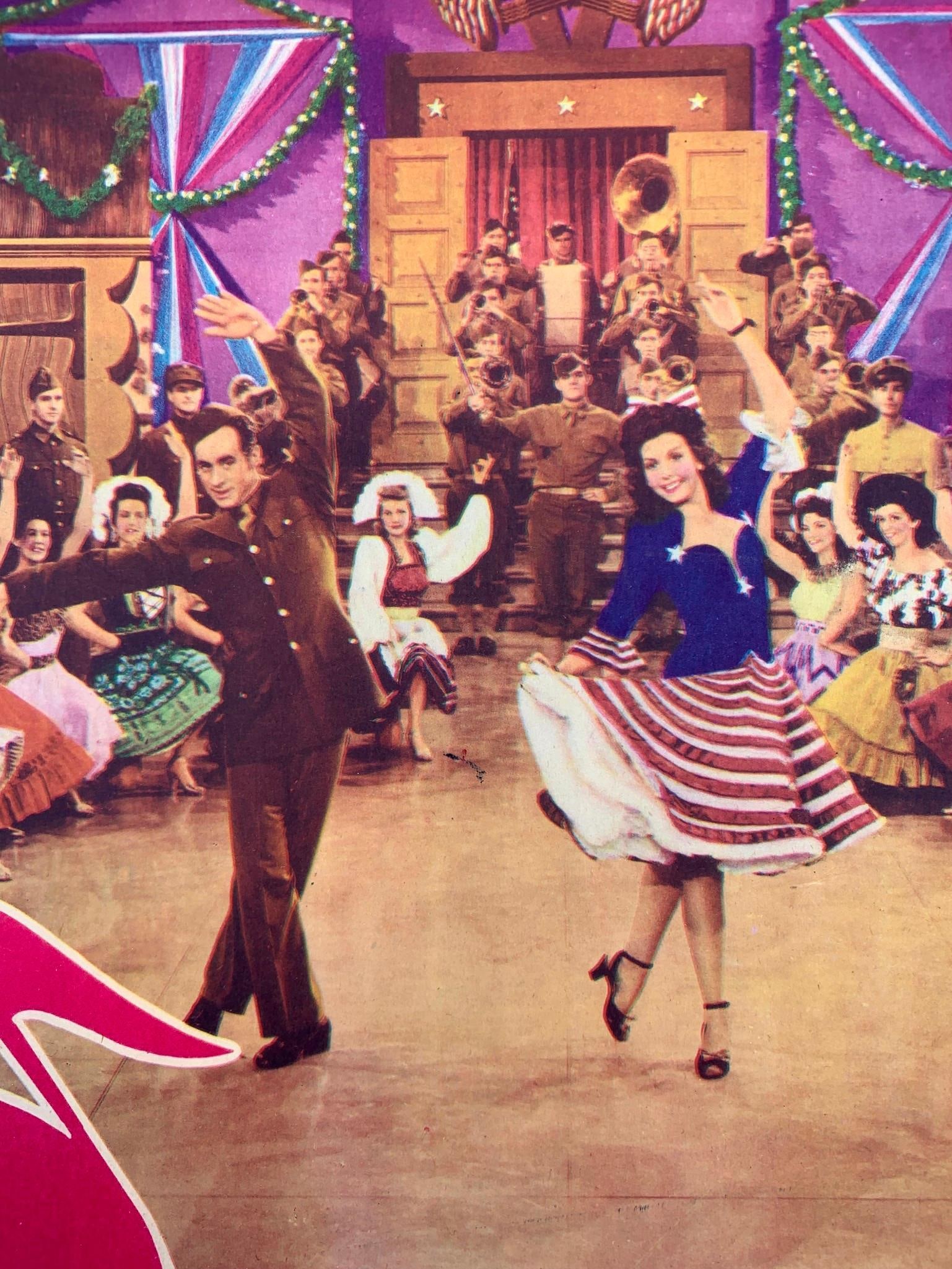 4 pc 1944 Columbia Pictures JAM SESSION Theater Lobby Card Movie Advertising Posters (1 of 5)