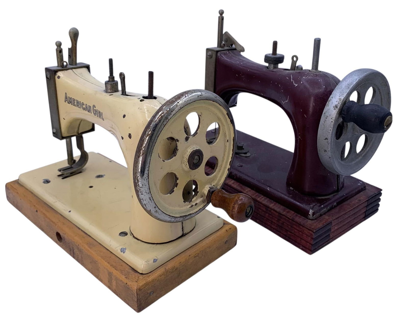 Pair Vintage 1930s era American Girl Child Size Sewing Machines (1 of 6)