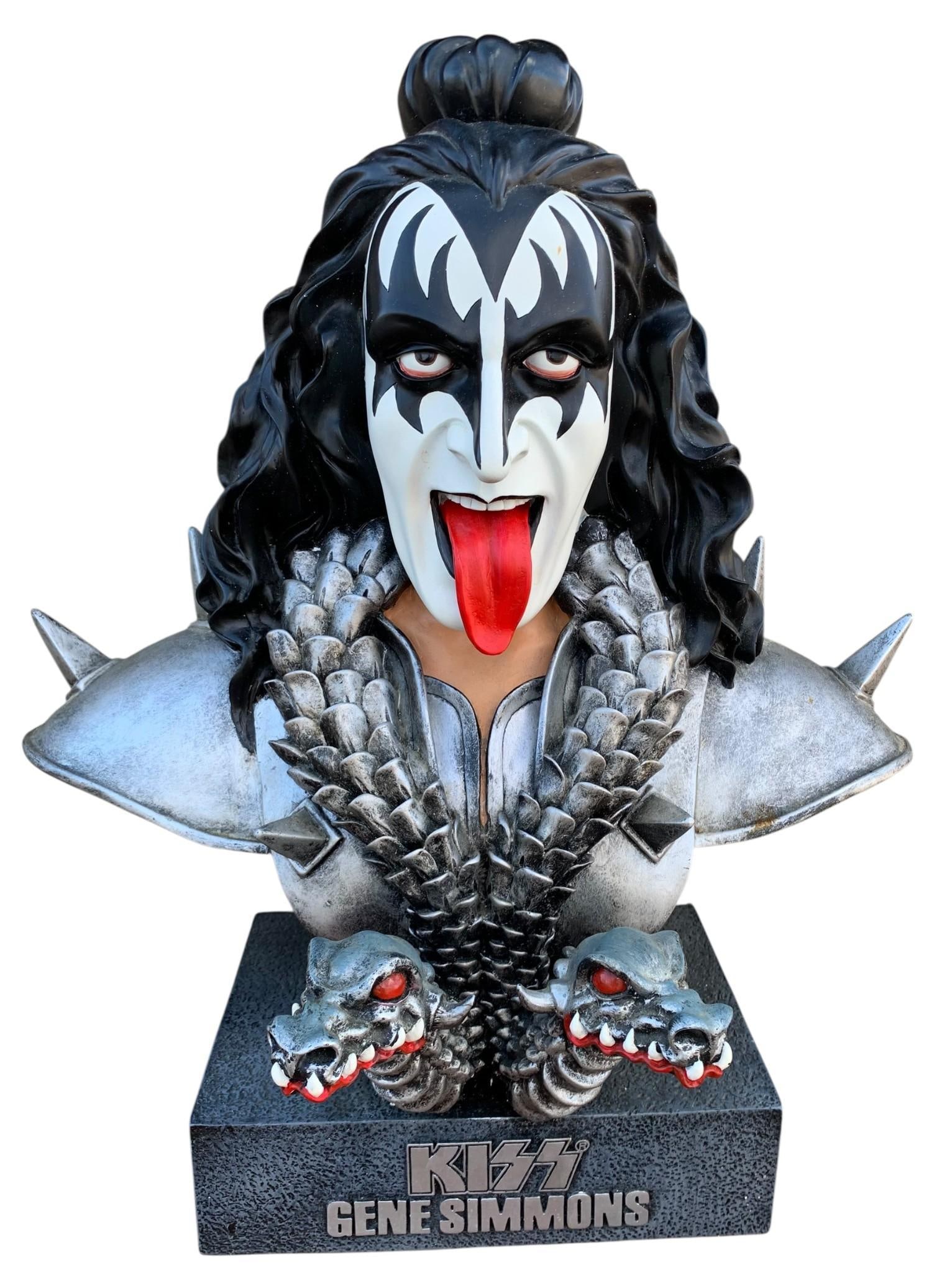 Large KISS Rock Band Gene Simmons Music Icon Bust Statue with Box (1 of 9)