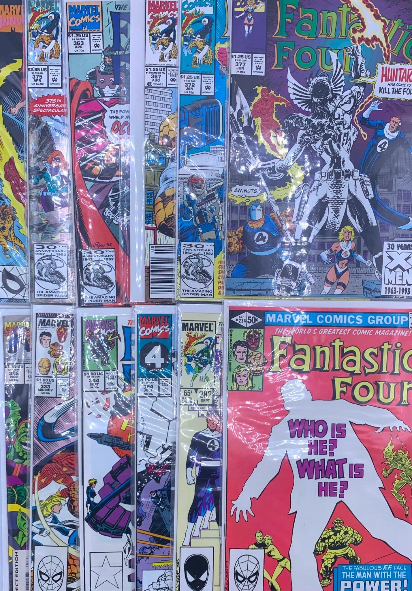 12 Vintage MARVEL Comics 50 cent to 2.95 FANTASTIC FOUR Comic Books (1 of 6)