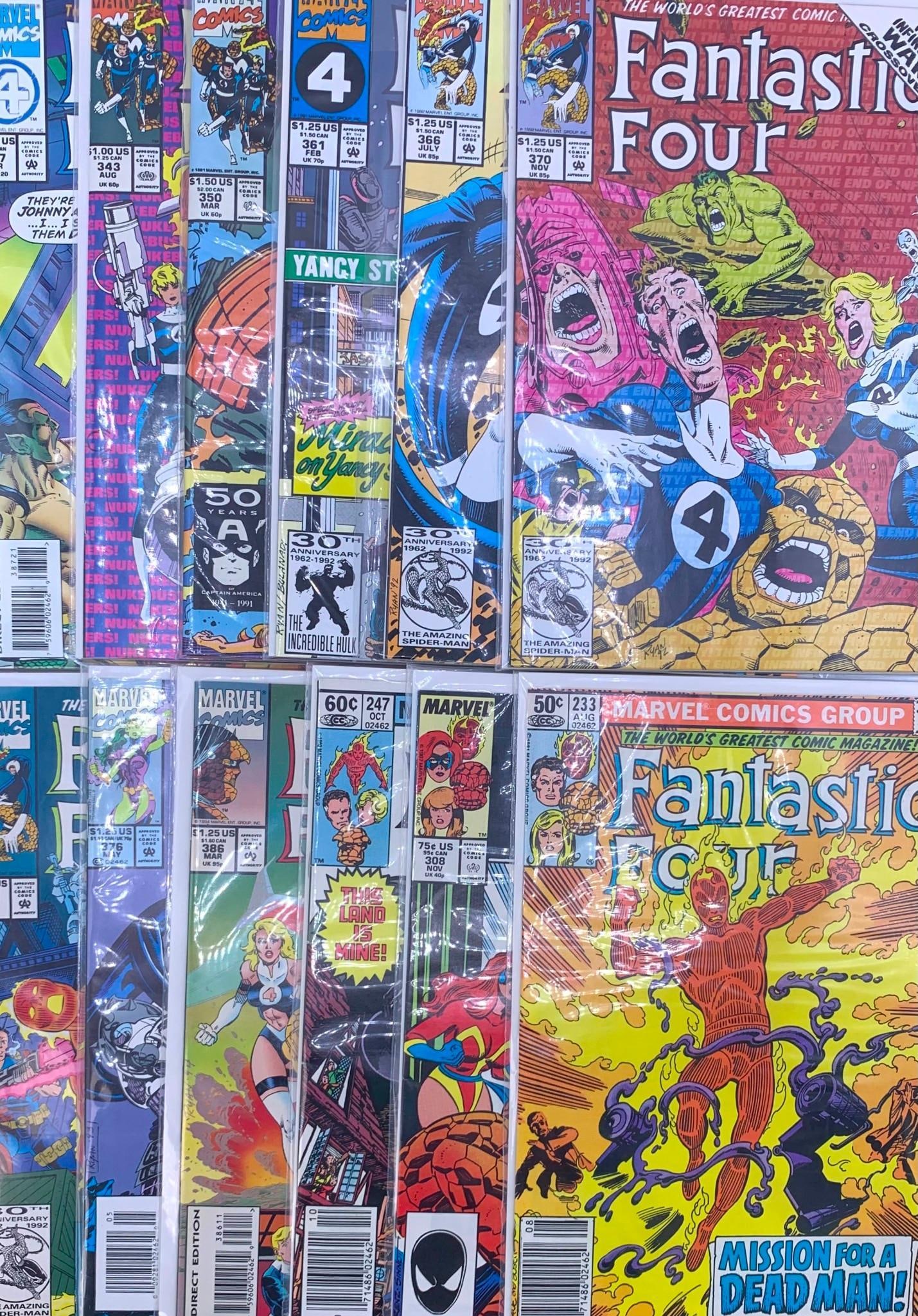 12 Vintage MARVEL Comics 50 cent to 2.95 FANTASTIC FOUR Comic Books (1 of 6)