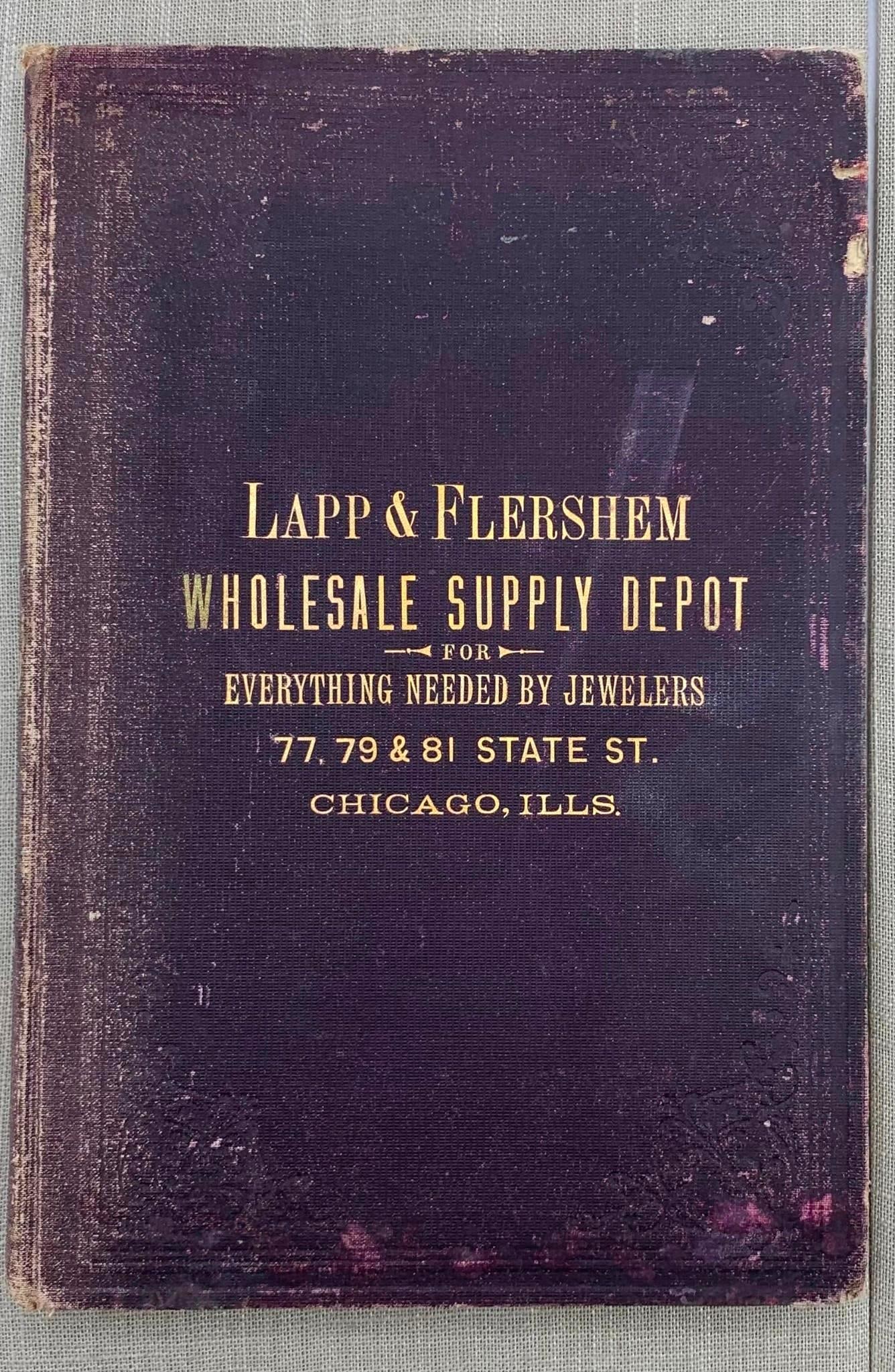 19th Century Lapp Flershem Antique 1880s Jeweler's Wholesale Supply Depot Book (1 of 17)