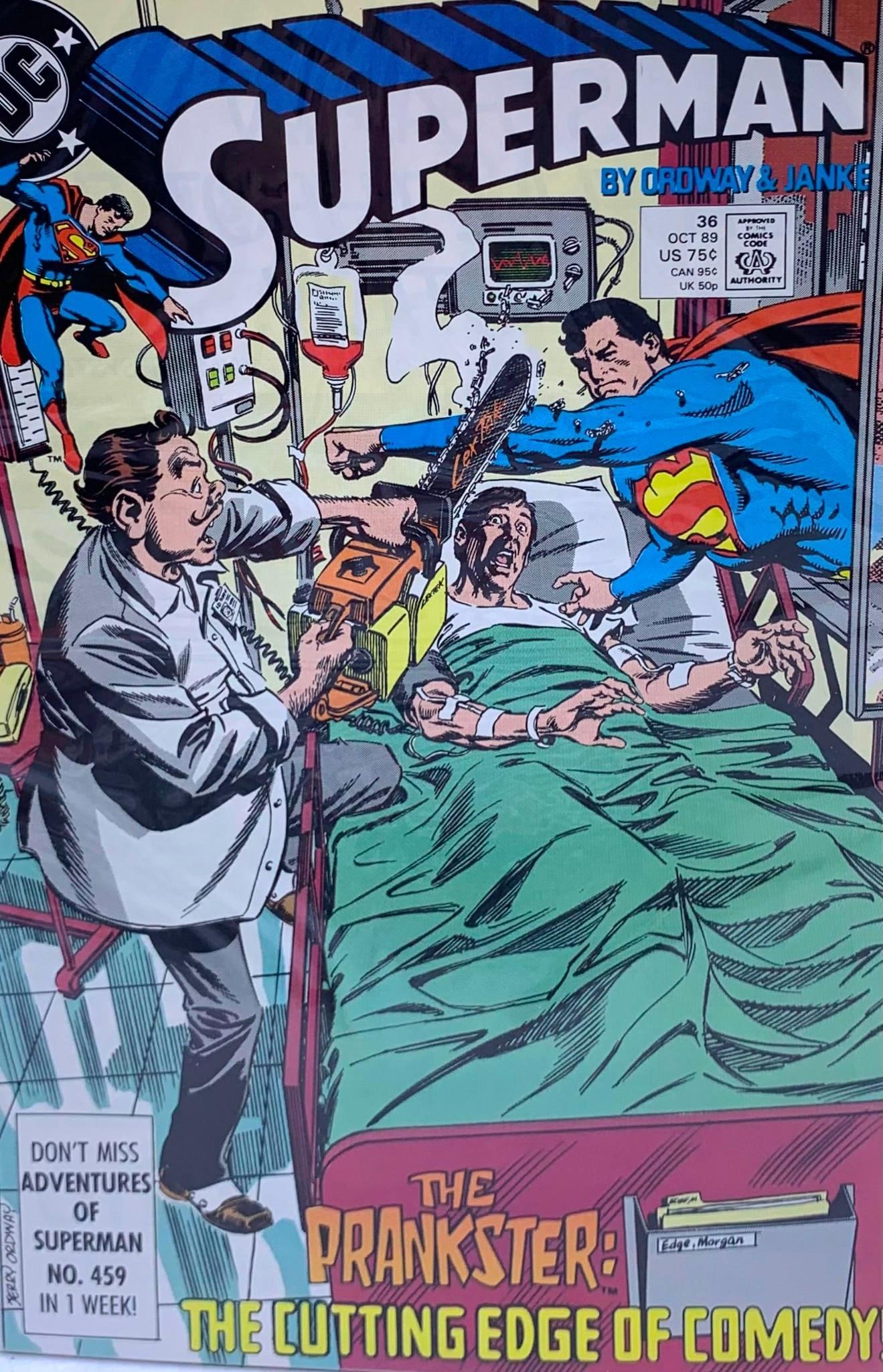 20 Vintage Marvel DR. STRANGE DC SUPERMAN Comic Books: 7 Dr. Strange and 13 Superman comics, 2 of the Superman comics are in the factory wrapping, all in a comic sleeve with paperboard insert, Super Clean condition.
