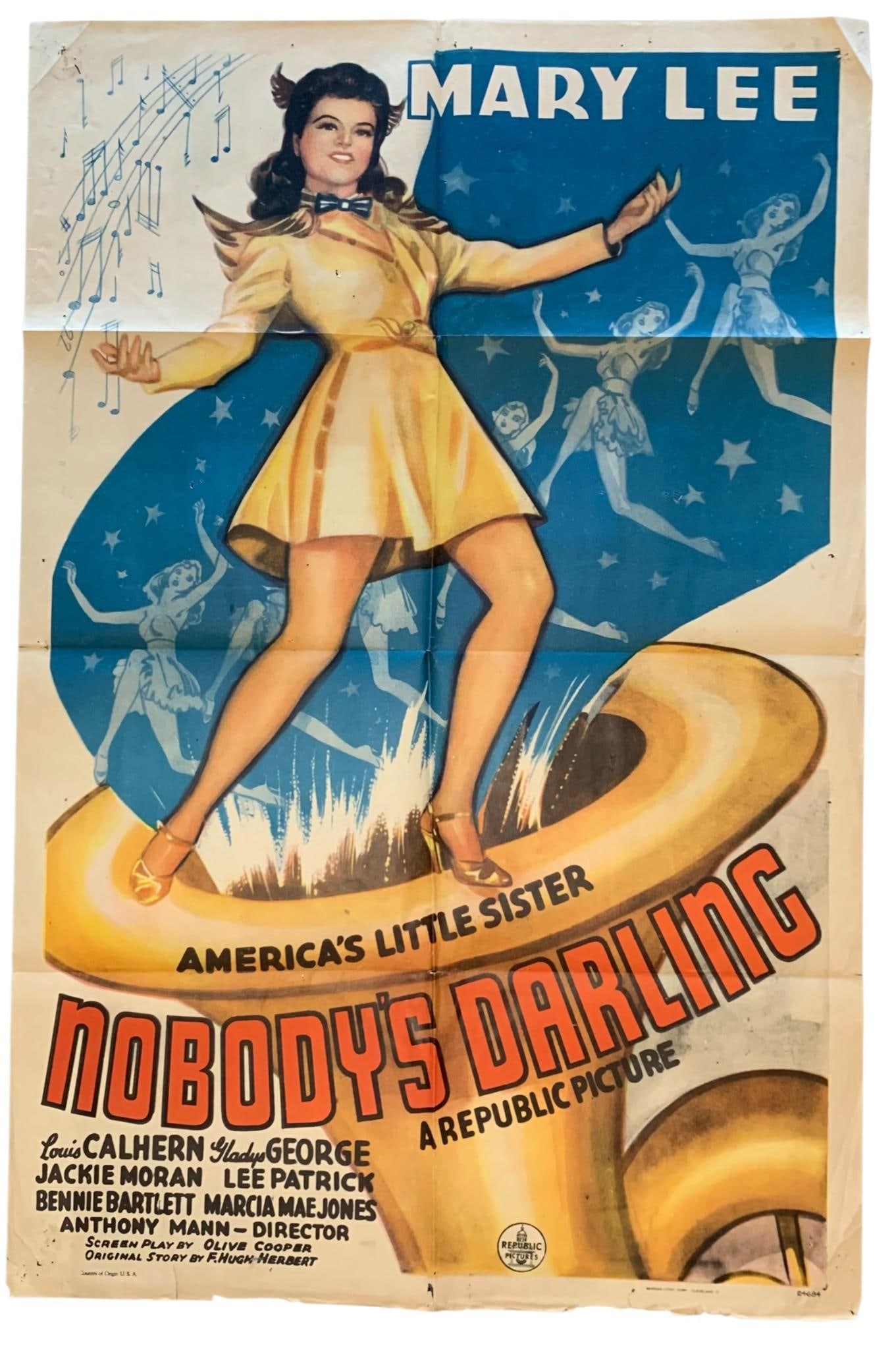 2 Original 1945 THAT NIGHT WITH YOU and 1943 NOBODY'S DARLING Vintage Theater Movie Posters (1 of 11)