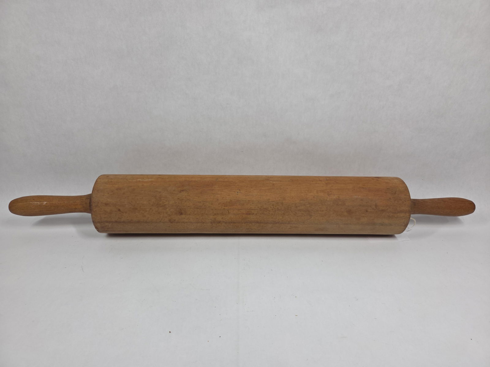 Extra Large Antique Wood Rolling Pin: extra large for dough in overall good condition 28 in.