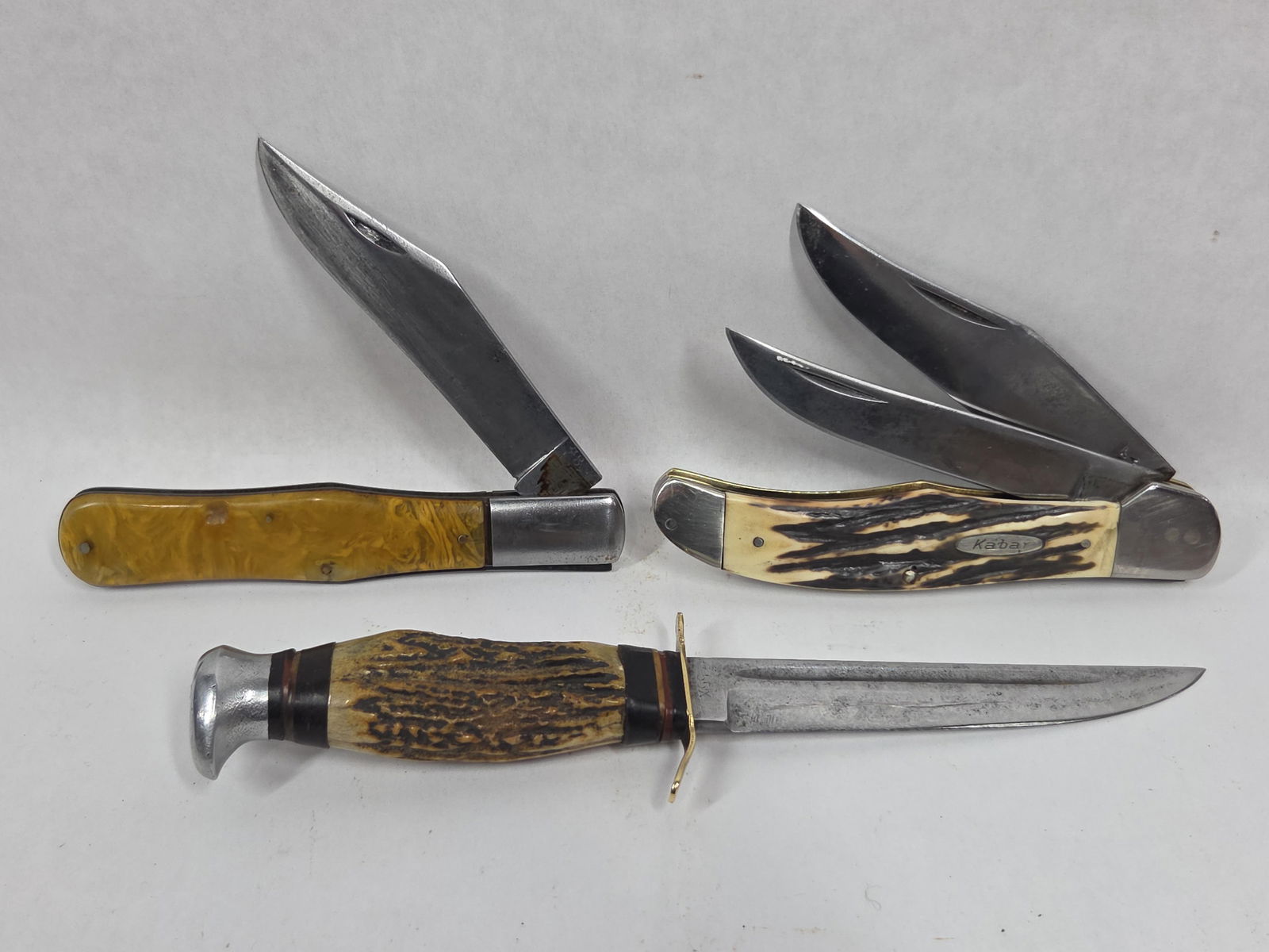 Collectible Knife Lot Inc. Kabar 1184, Edge Mark 55x & 1920's Olcut Slip Joint by Union (1 of 7)