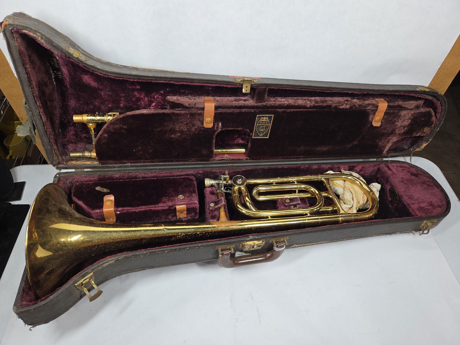 Royal RMC Reynolds Contempora Bass Trombone in Original Case (1 of 8)