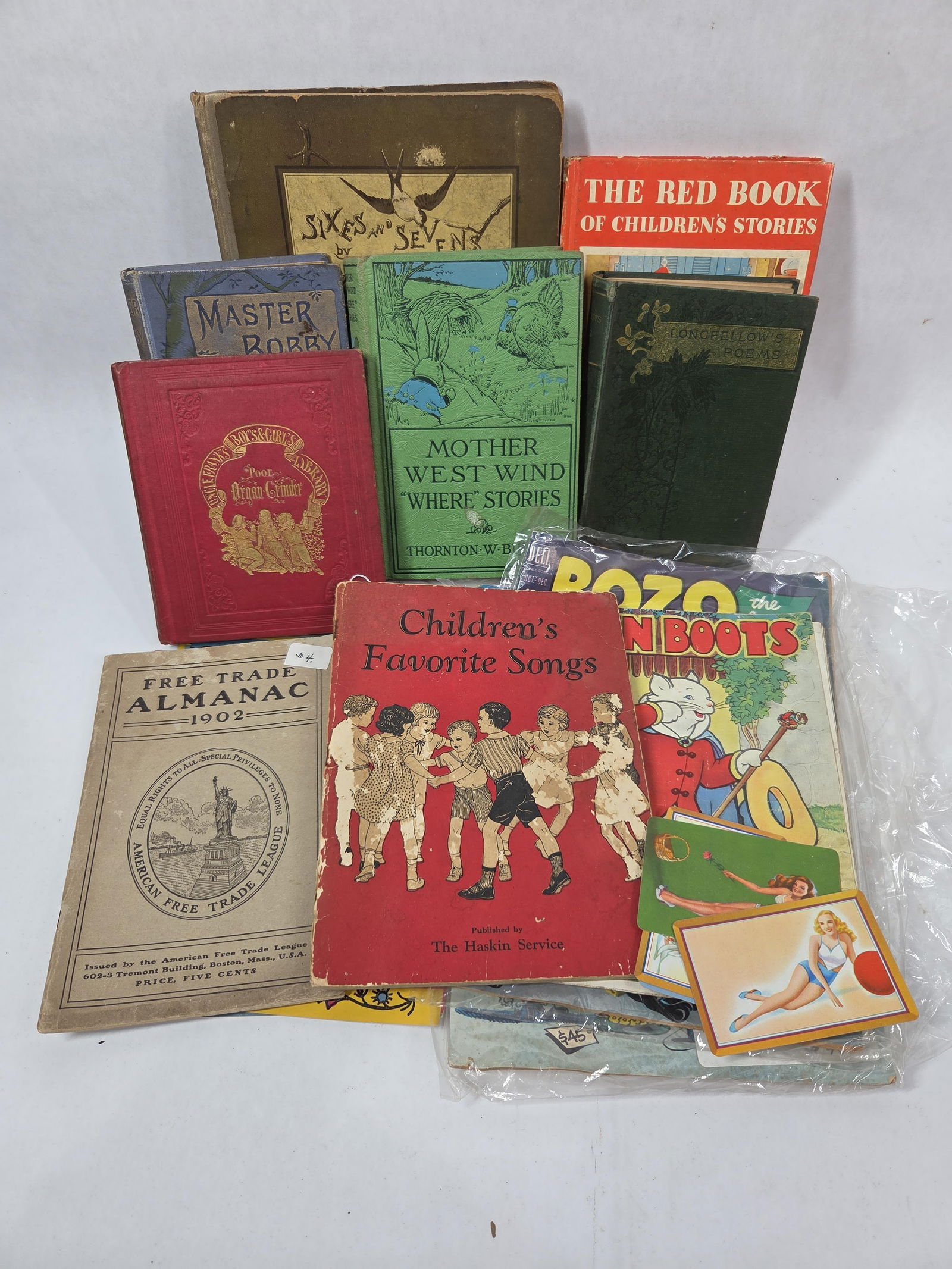 Lot of Early Childrens Readers, Song book, Comic Books, Stories, Almanac and More (1 of 20)