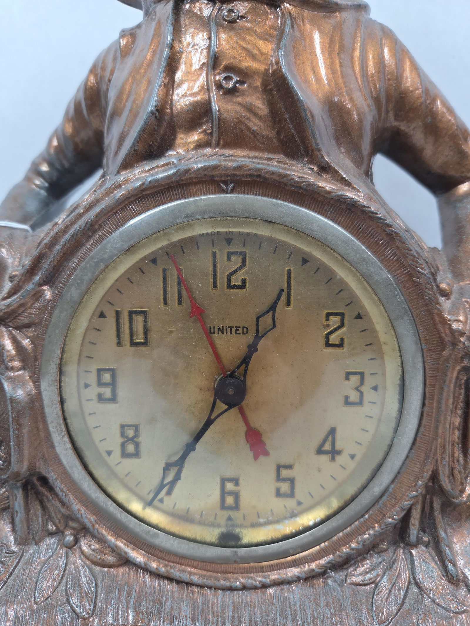 United Clock Co Will Rogers Novelty Clock - 2