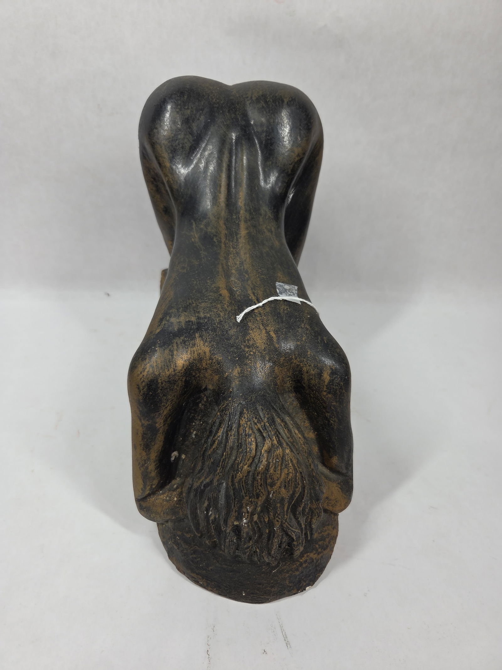 Austin Productions Essentialism Arising Female Sculpture by J.P. Renard 1979: This great artist rendition sculpture has been altered to become a coin bank measuring 10 x 13