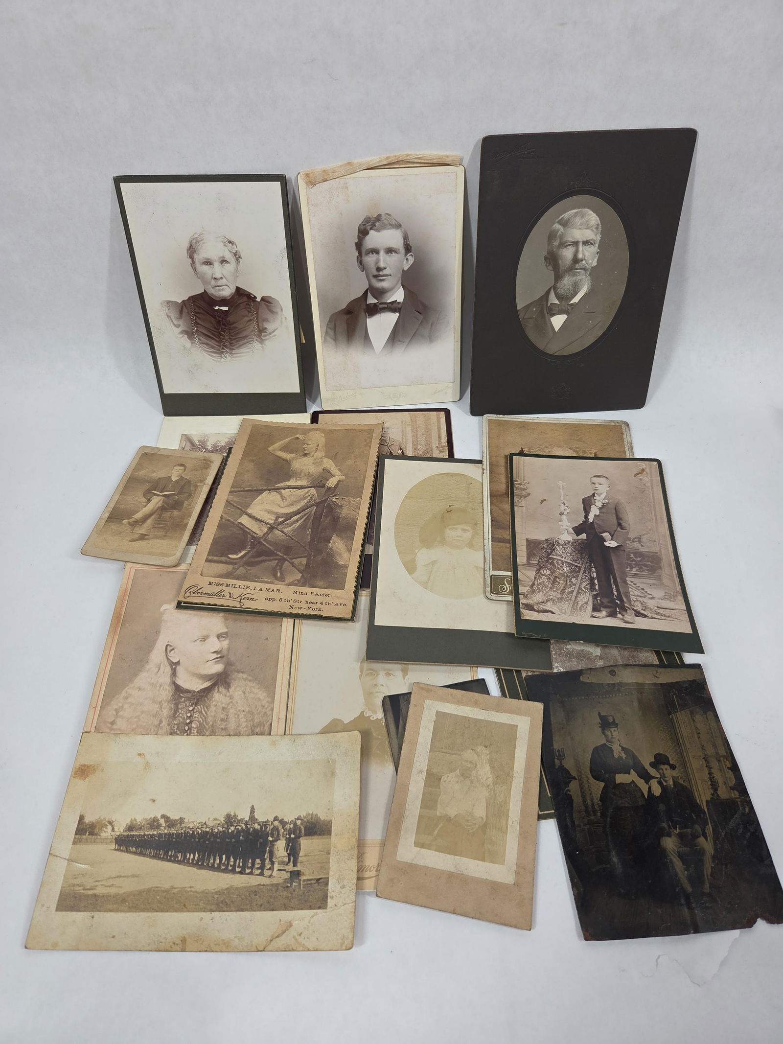 Tin Types and Black & White Photographs: Families, couples, and individuals.