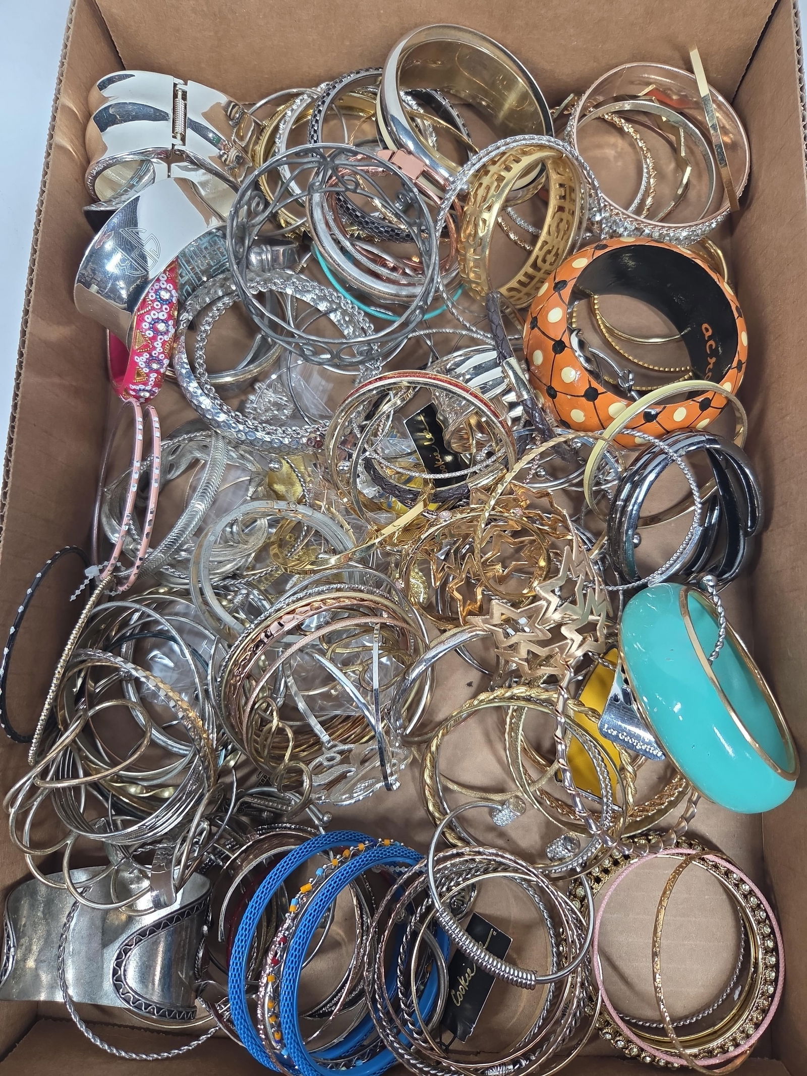 Large Lot of Assorted Bracelets Inc. Many Styles, Finishes (1 of 4)