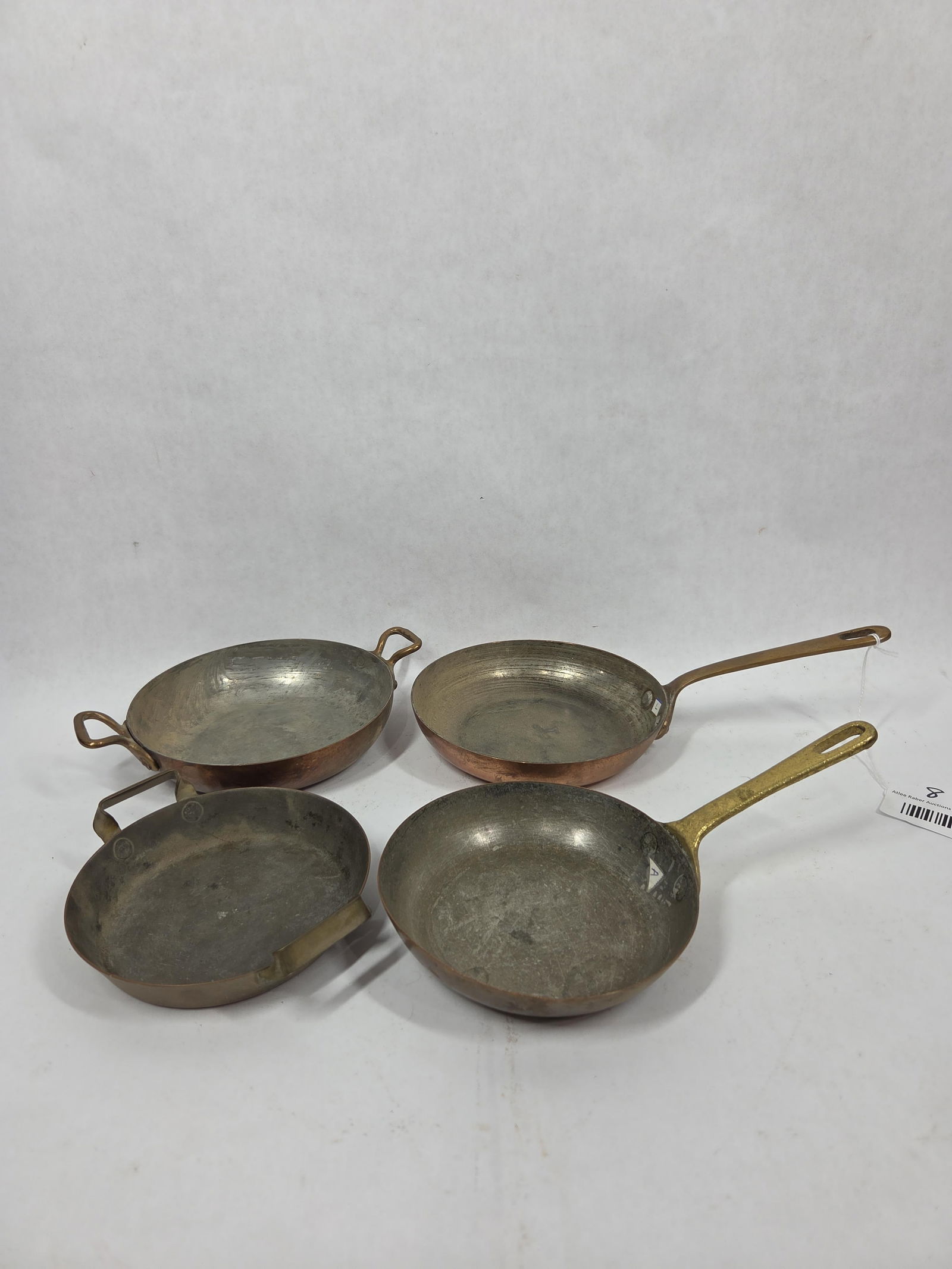 Childs Antique Copper Pot and Skillet Lot of 4 (1 of 8)