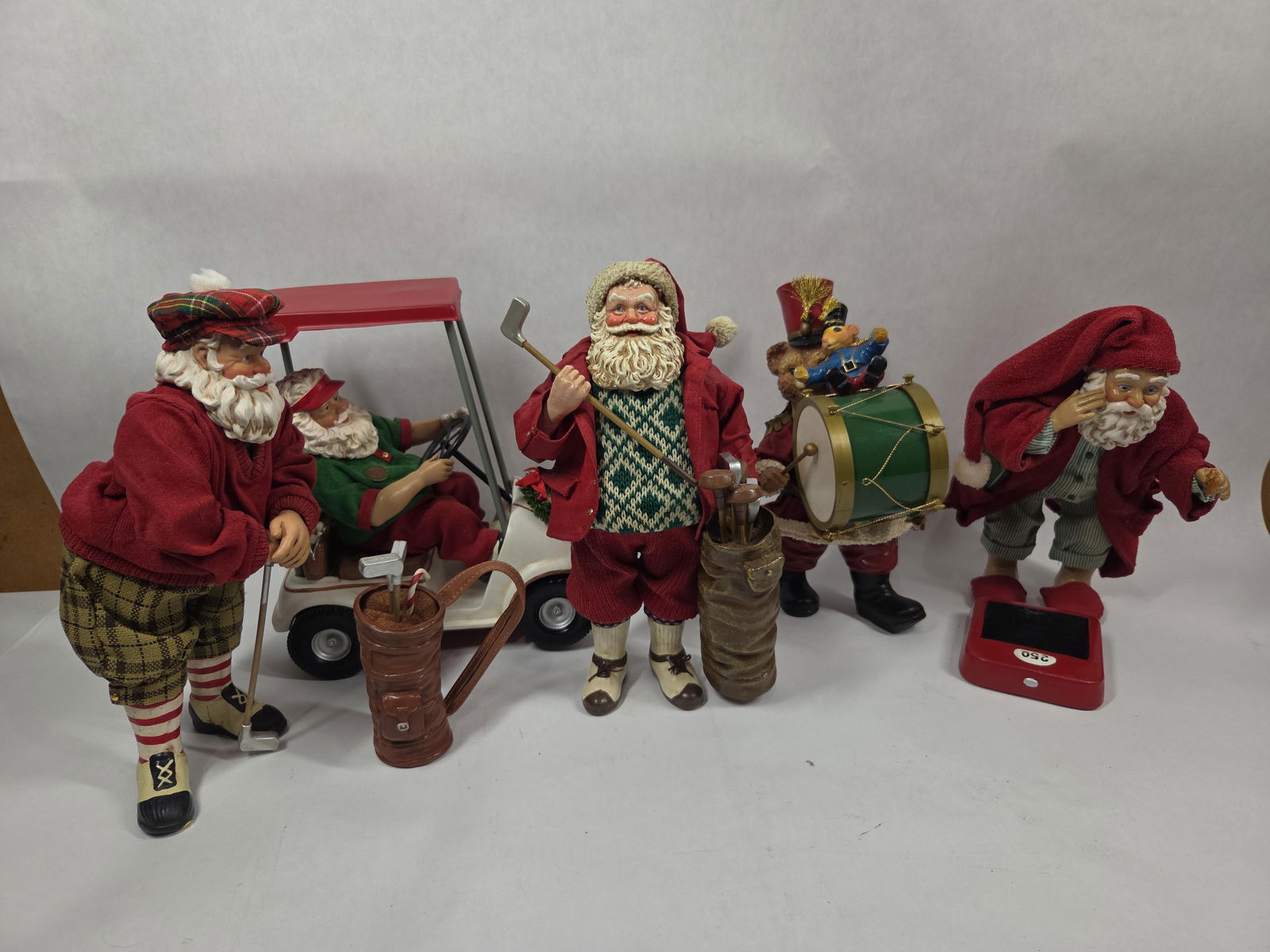 KSA Holiday Collectibles Fabriche Santa Figurines Inc. Golfer, Diet Starts Tomorrow and More Inc. 5 (1 of 12)