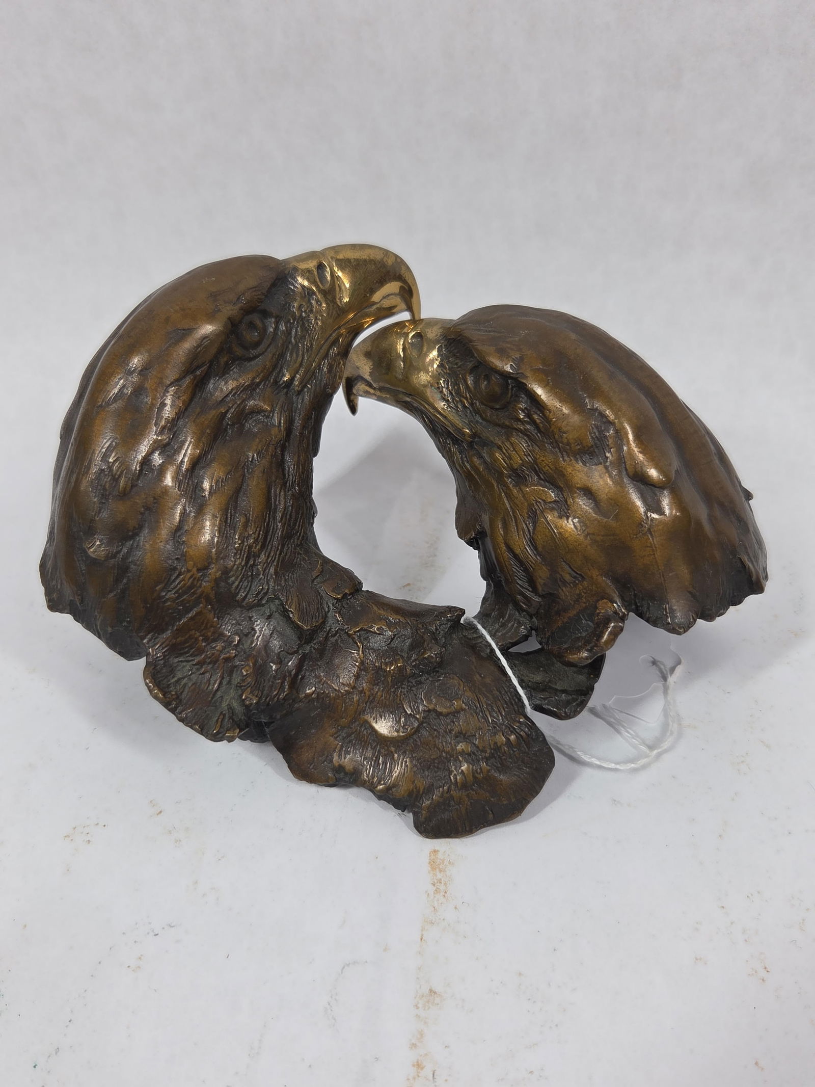 Brass Eagle Head Sculpture - 4