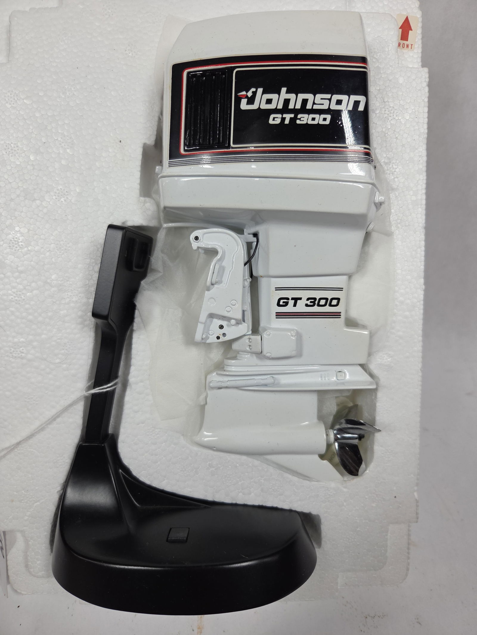 Johnson GT 300 Miniature Outboard Motor: New condition. Includes stand. Working model, but has not been tested. 7.5 inches