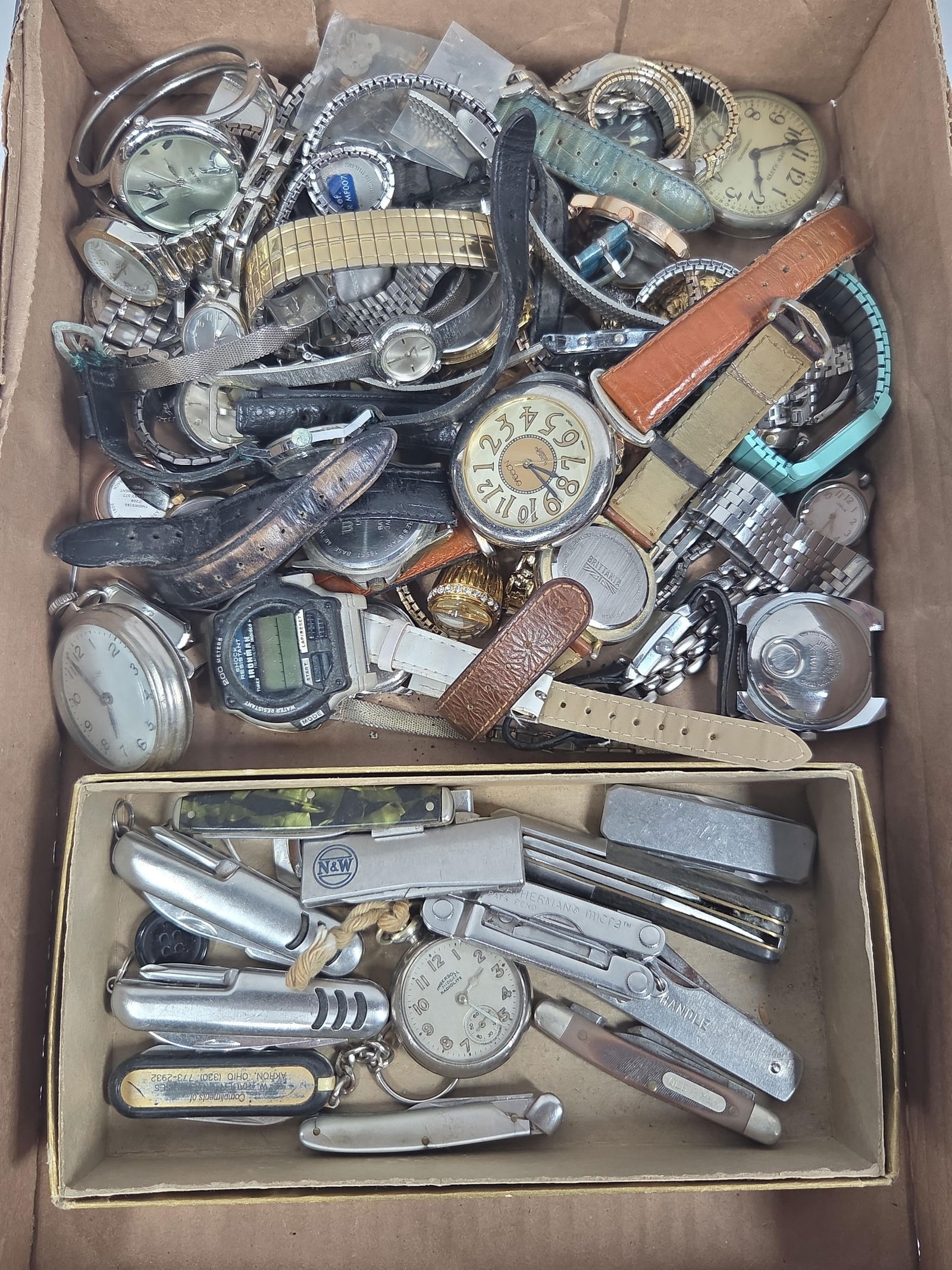 Loaded Wrist Watch, Pocket Knives, Pocket Watch and More Lot (1 of 10)