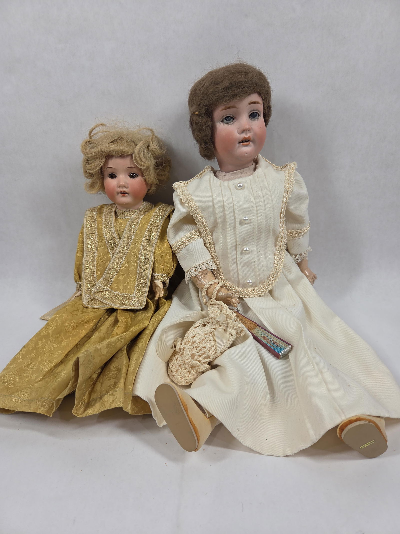German Bisque Head Dolls - 2