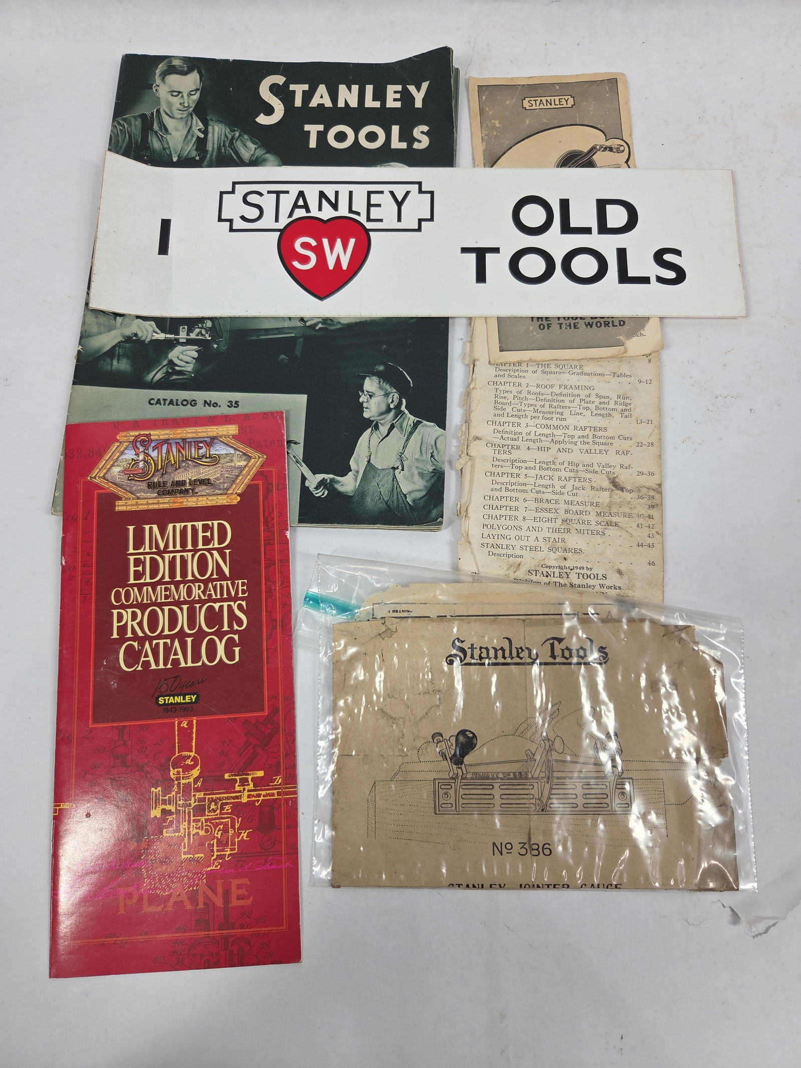 Stanley Tool Literature & Advertising: 2 Catalogs and paper advertising