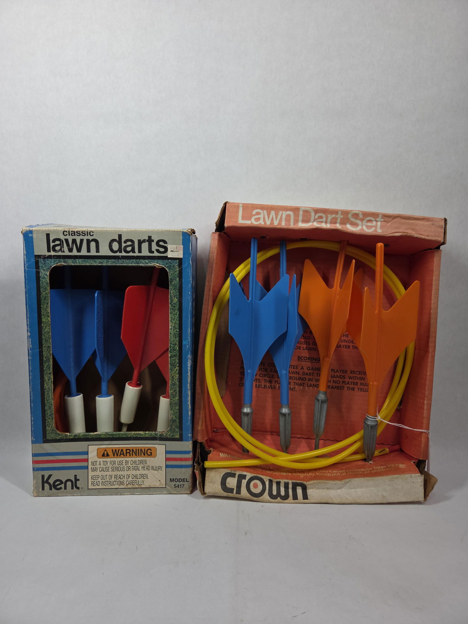Classic Vintage Lawn Dart Set Inc. Kent and Crown in Original Packaging: Great nos complete sets of lawn darts