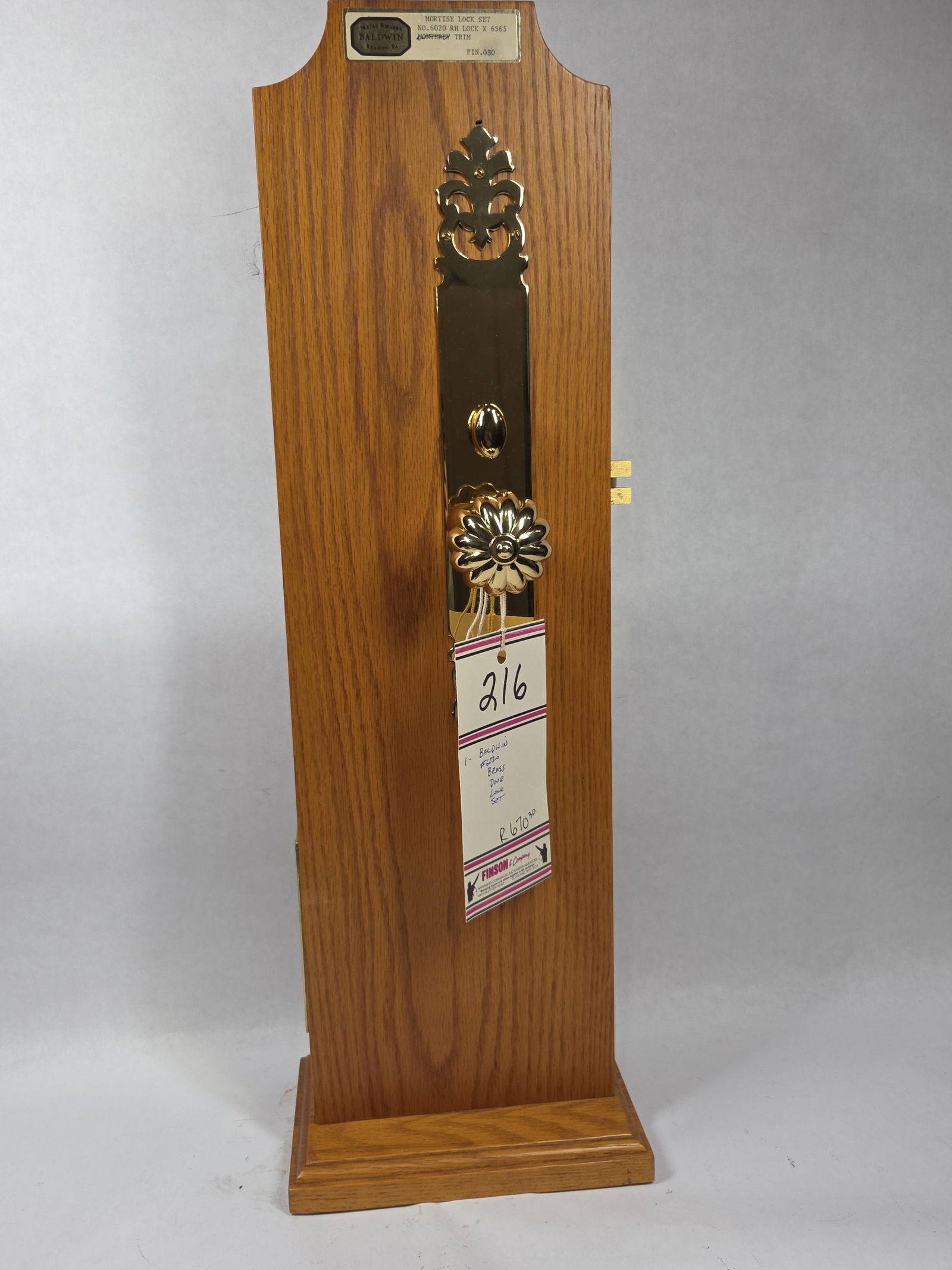 Baldwin Brass Door Lock Salesman Sample - 6